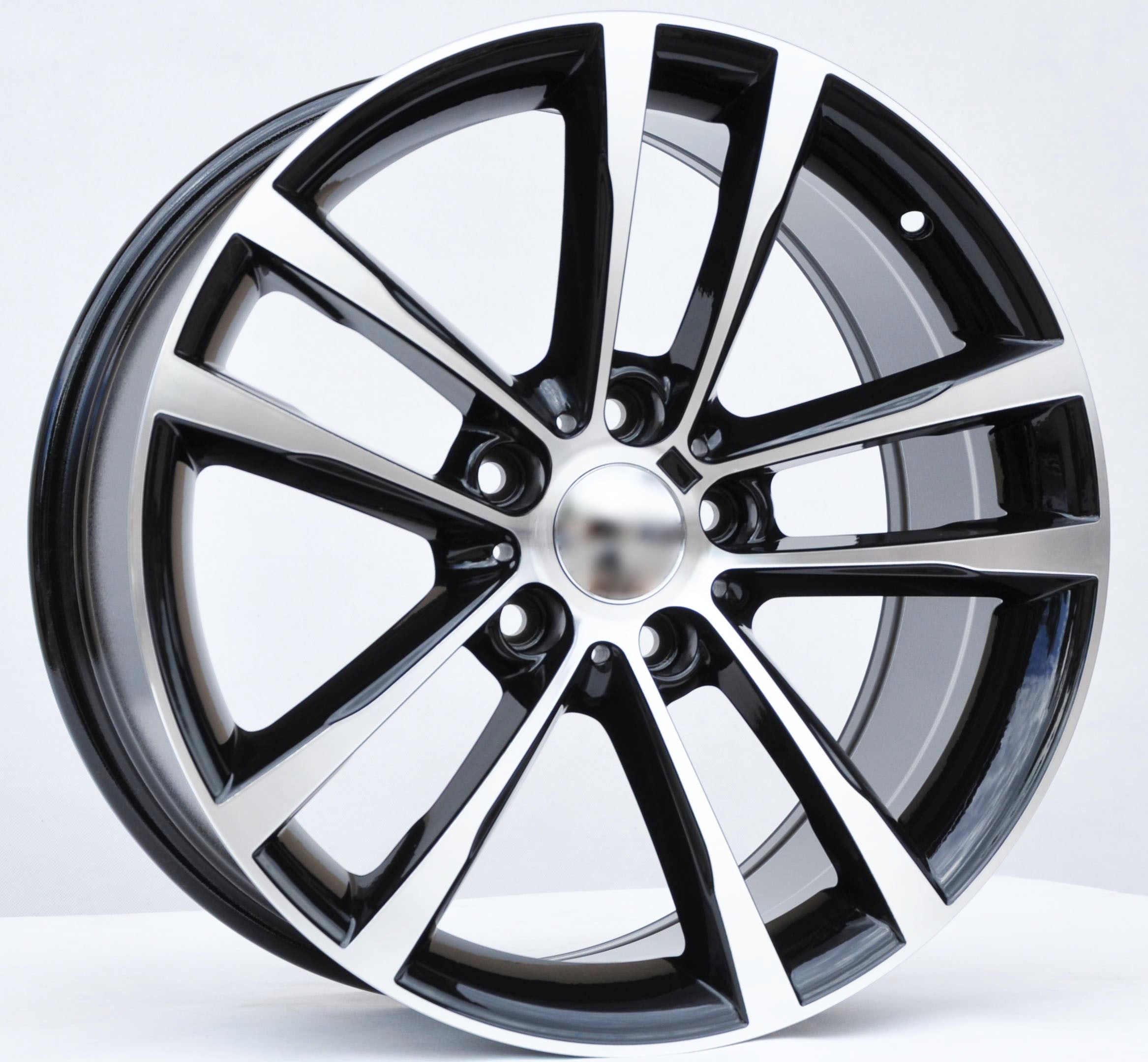 PDW 5229 Alufælge 18" 5x120 ET34 – Poleret/sort (sæt á 4)