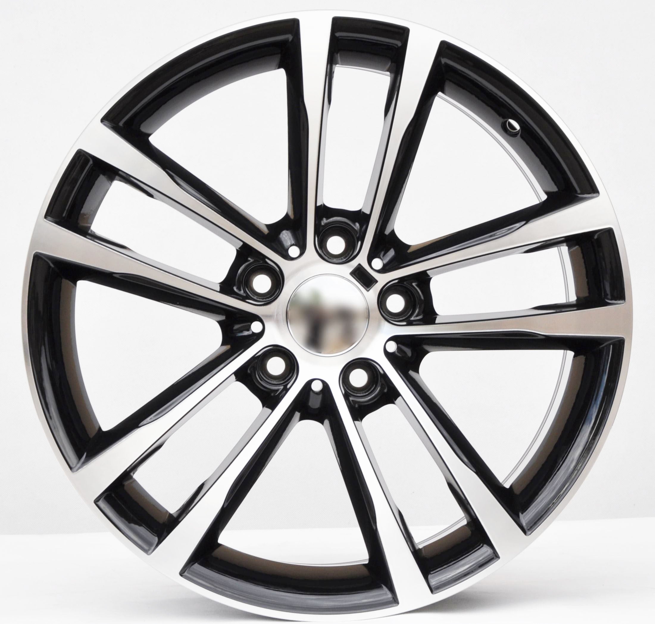 PDW 5229 Alufælge 17" 5x120 ET34 – Poleret/sort (sæt á 4)