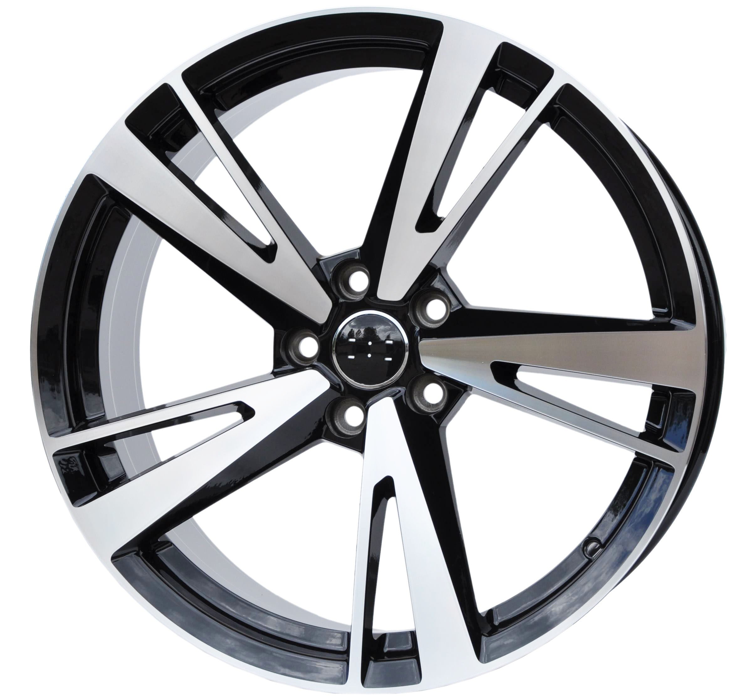 PDW 5553 Alufælge 19" 5x112 ET40 – Poleret/sort (sæt á 4)