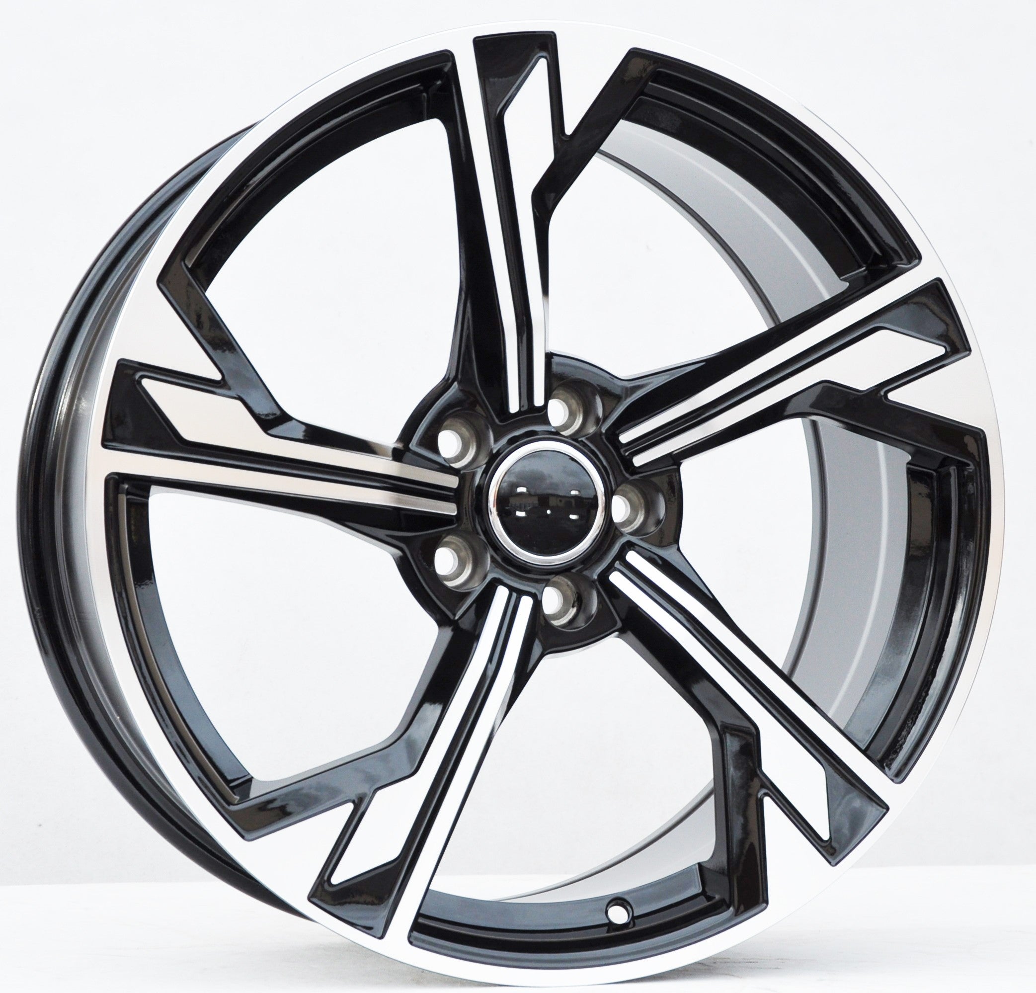 PDW 5375 Alufælge 19" 5x112 ET40 – Poleret/sort (sæt á 4)