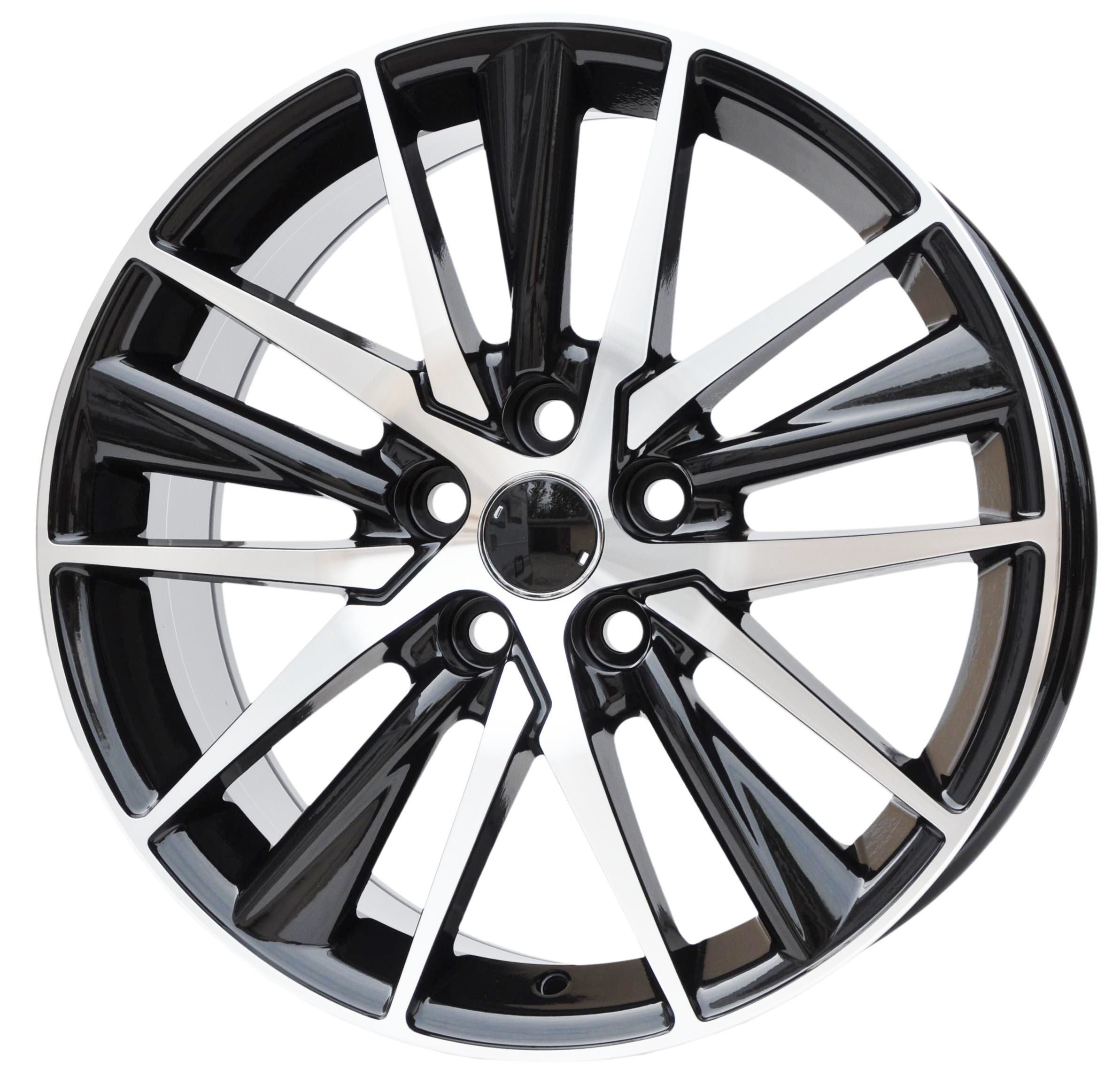 PDW 1638 Alufælge 18" 5x114.3 ET50 – Poleret/sort (sæt á 4)