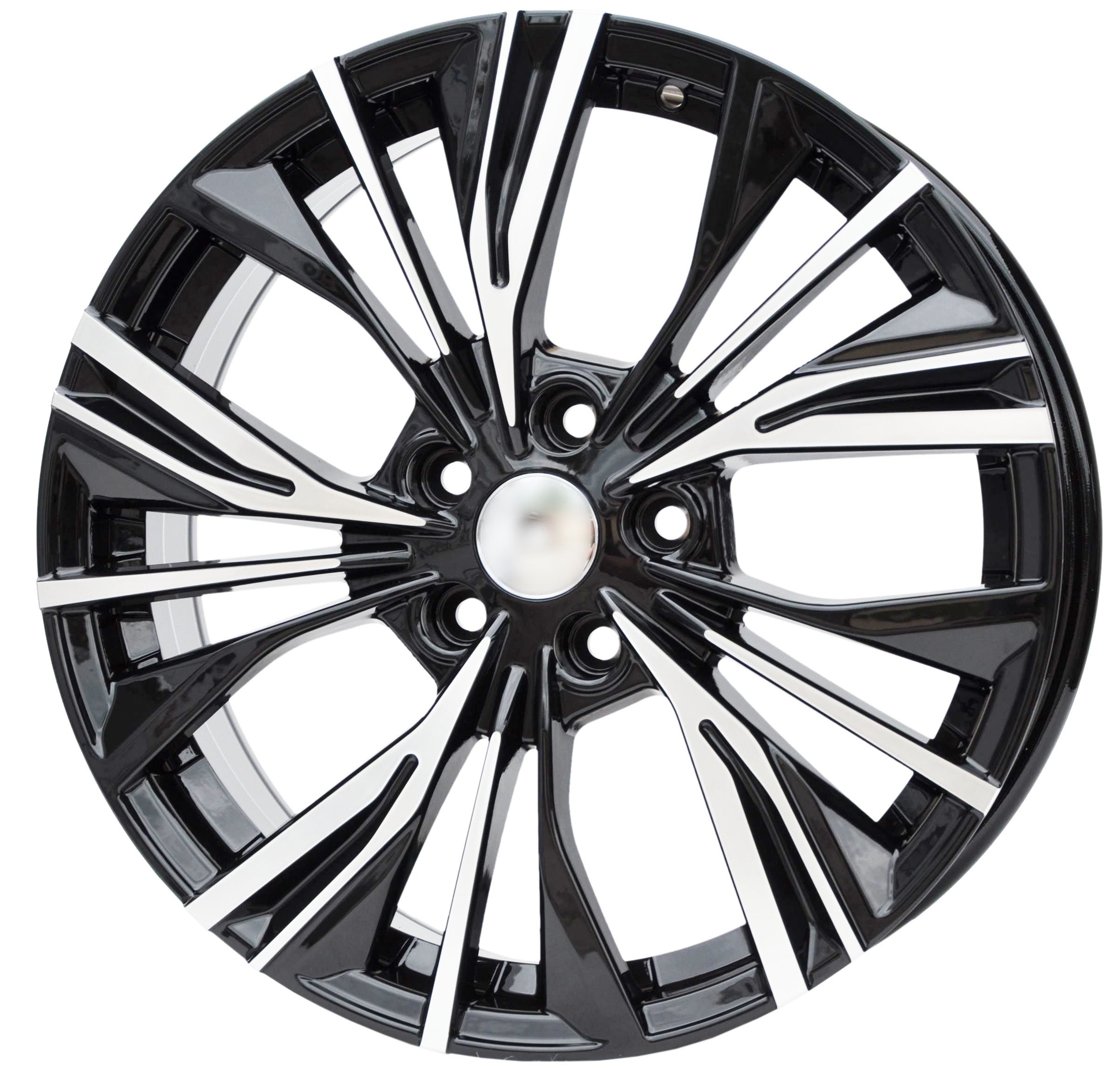 PDW 224/1550 Alufælge 17" 5x114.3 ET35 – Poleret/sort (sæt á 4)