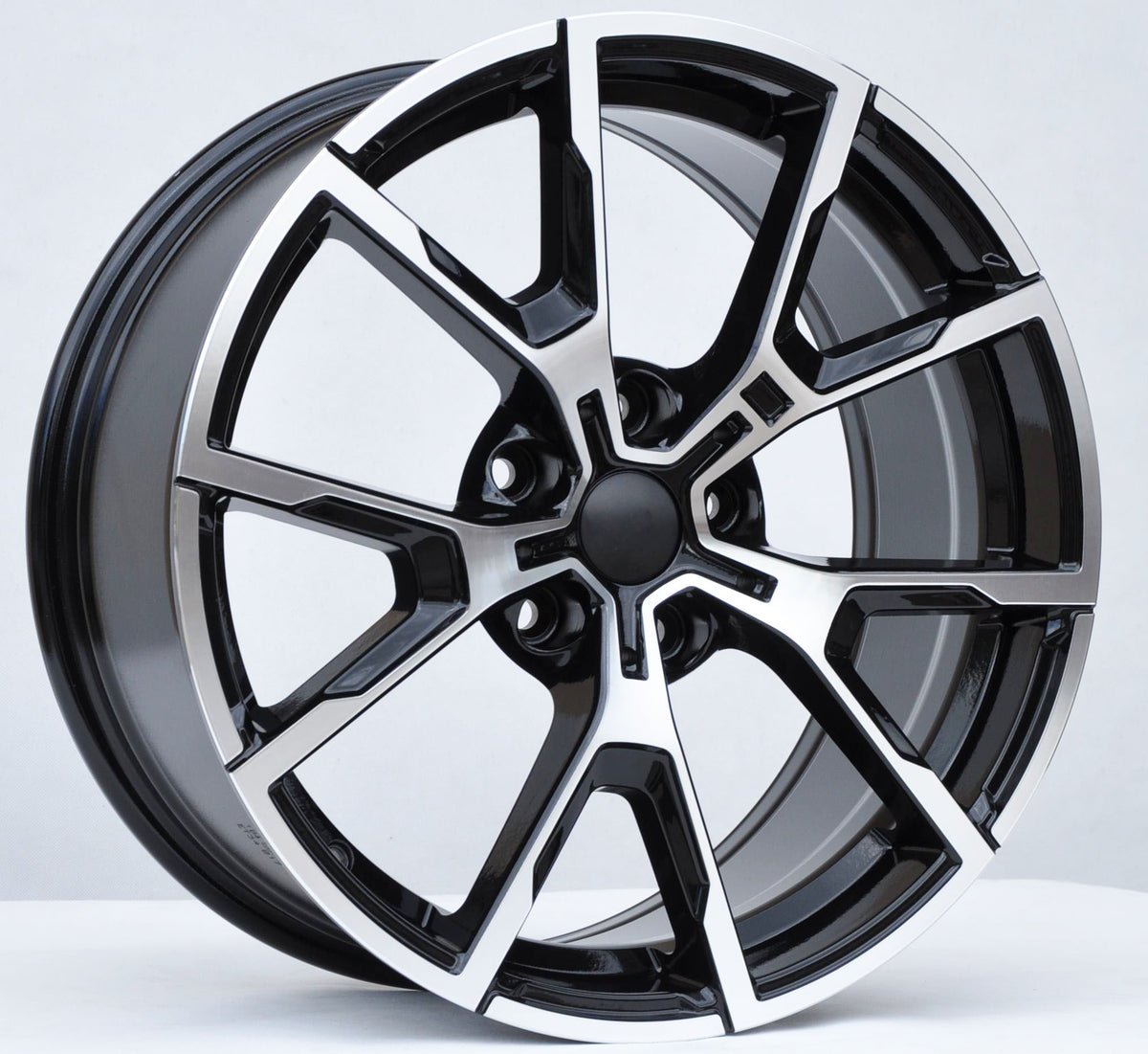 PDW 5601/1740 Alufælge 17" 7,5J 5x112 ET40 – Poleret/sort (sæt á 4)