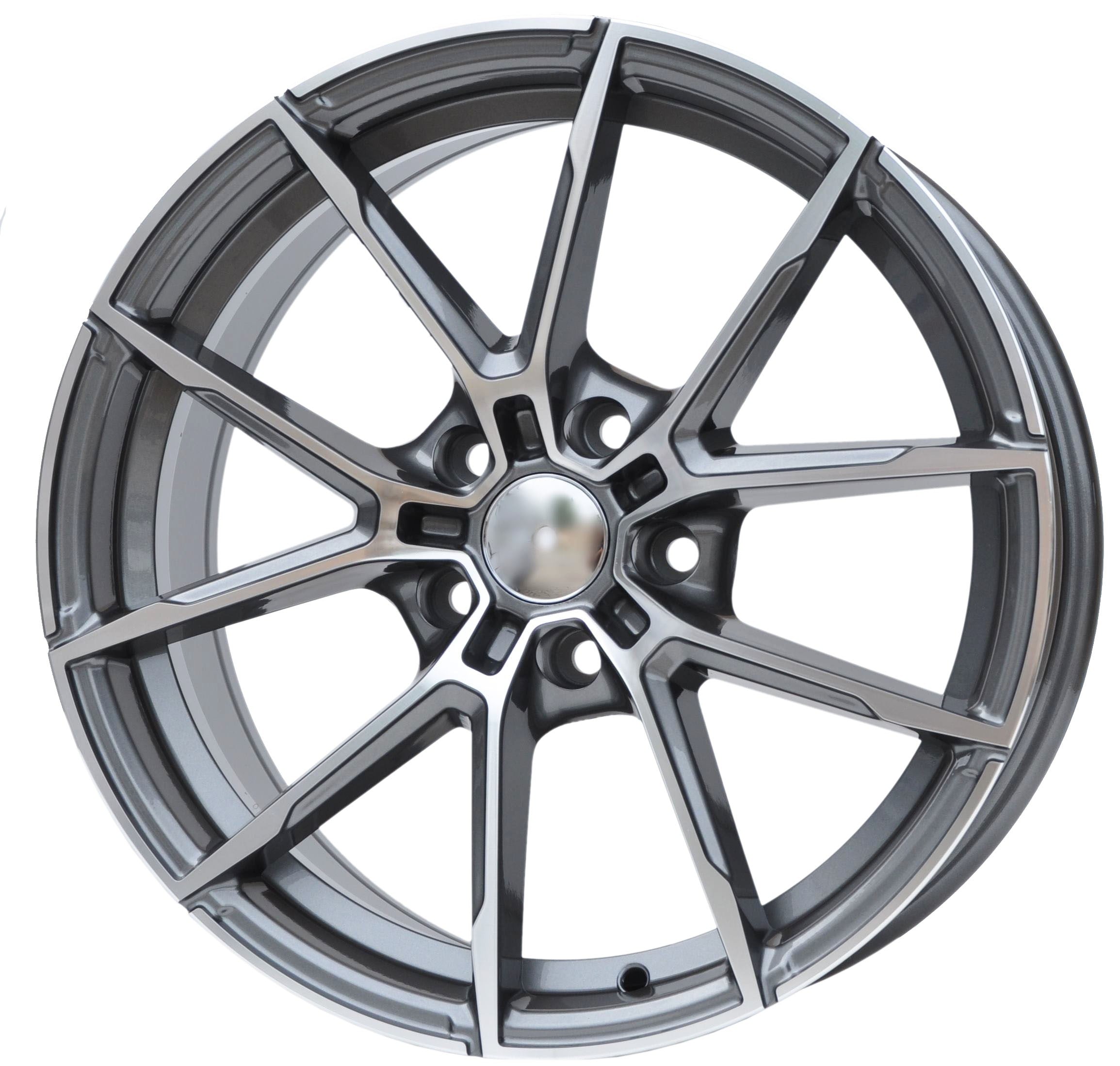 PDW 5601/1740 Alufælge 17" 5x112 ET27 – Poleret/grafit (sæt á 4)