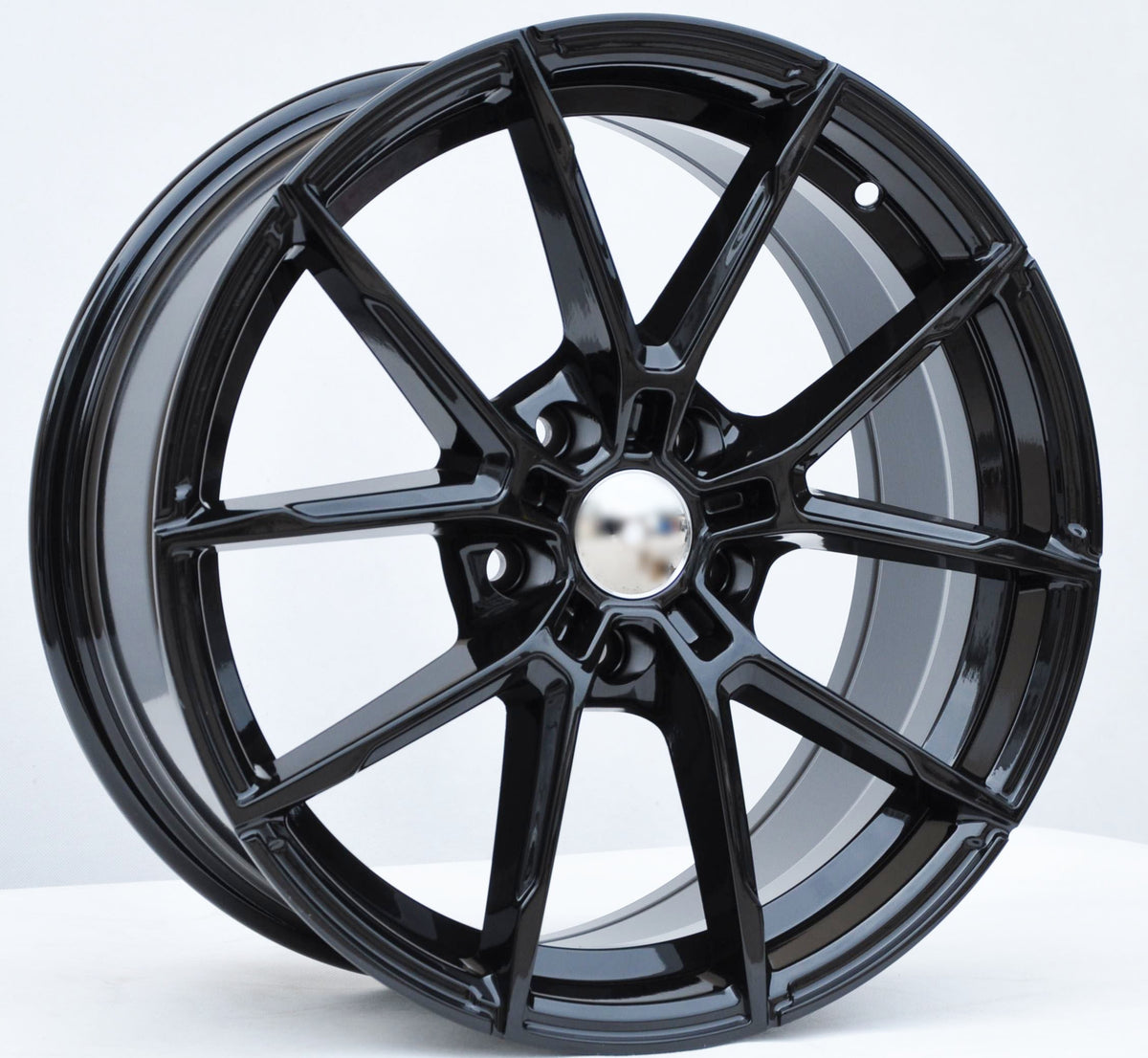 PDW 5601/1740 Alufælge 17" 7,5J 5x112 ET27 – Blank sort perleeffekt (sæt á 4)
