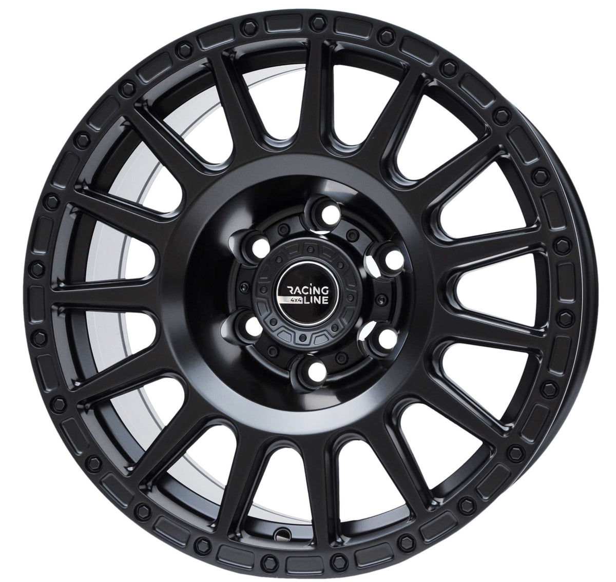 PDW 5877 Alufælge 17" 8J 6x139.7 ET-15 – Sort (sæt á 4)