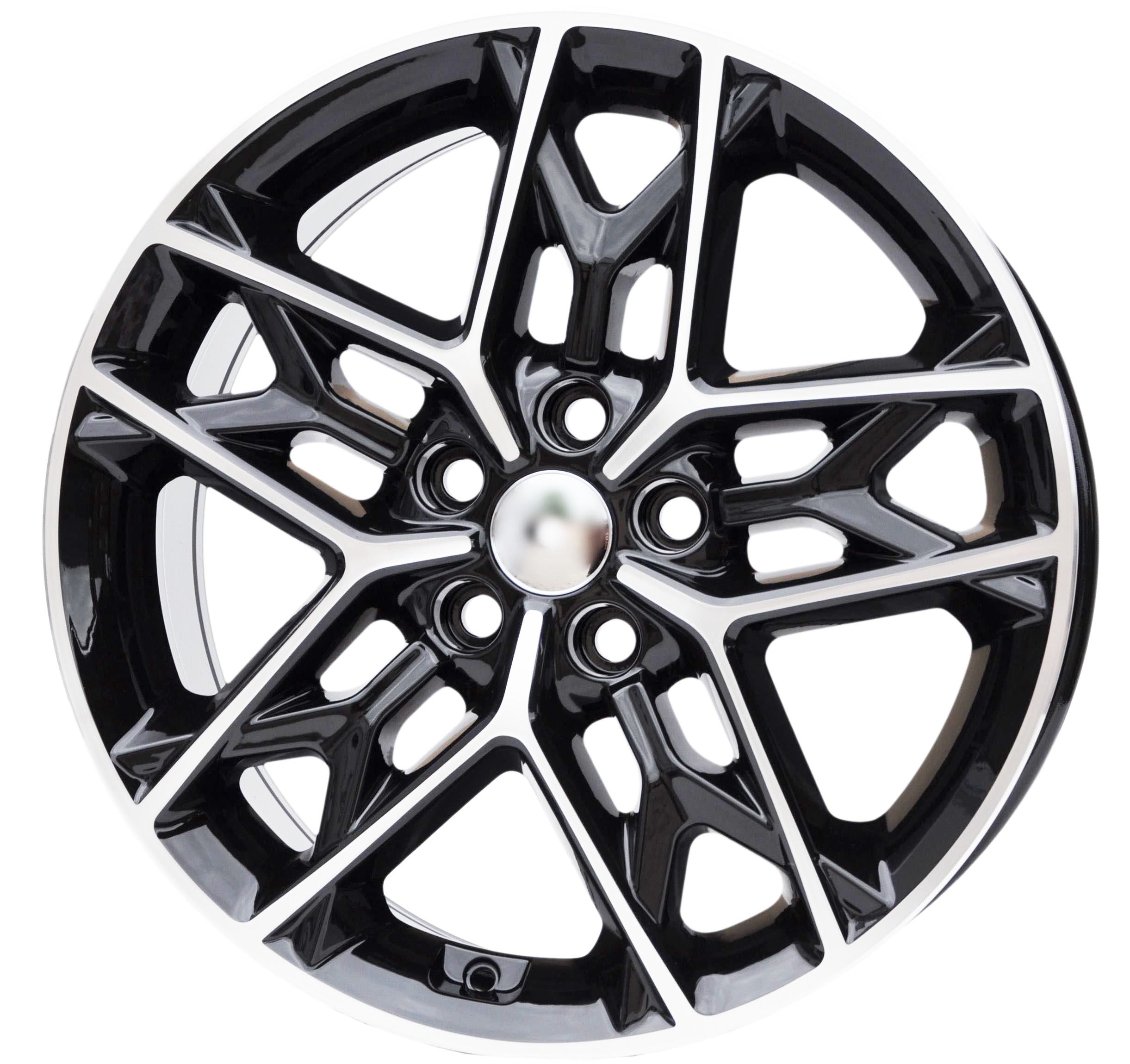 PDW B5567 Alufælge 18" 5x114.3 ET48 – Poleret/sort (sæt á 4)