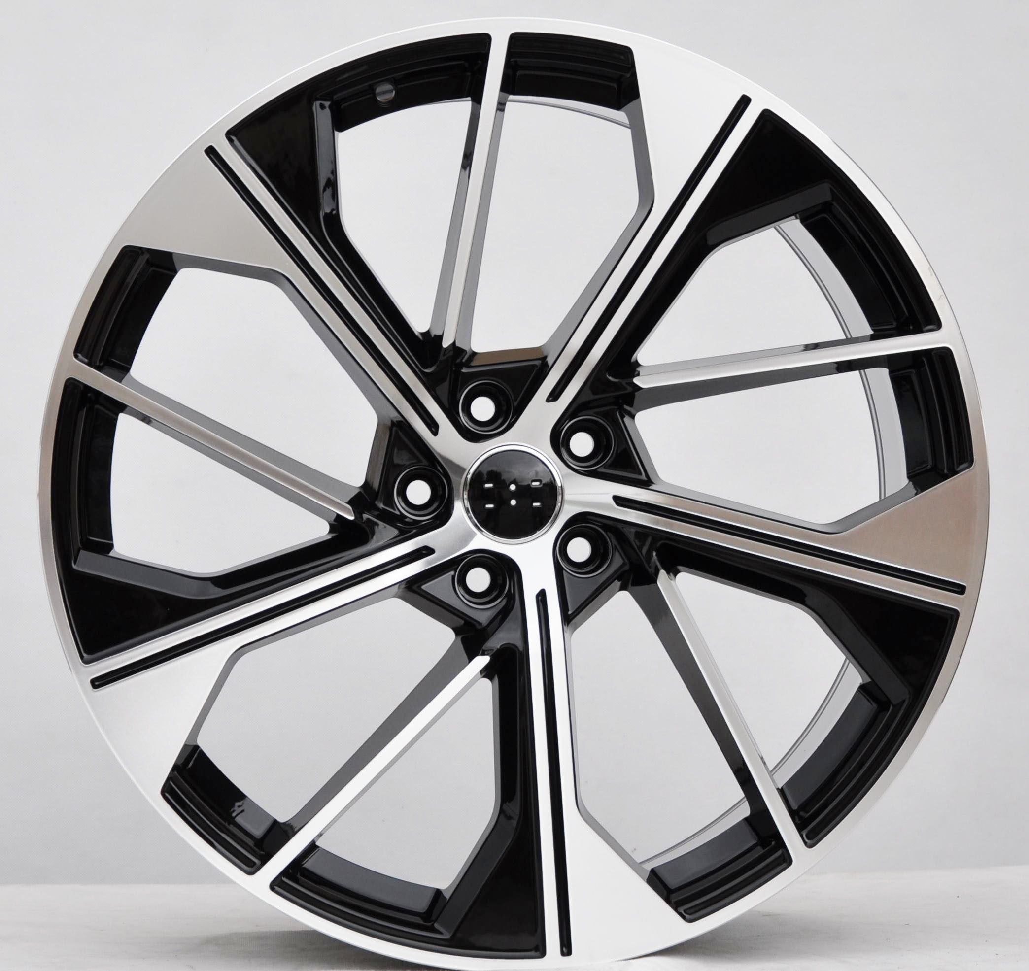PDW 5907 Alufælge 18" 5x112 ET39 – Poleret/sort (sæt á 4)