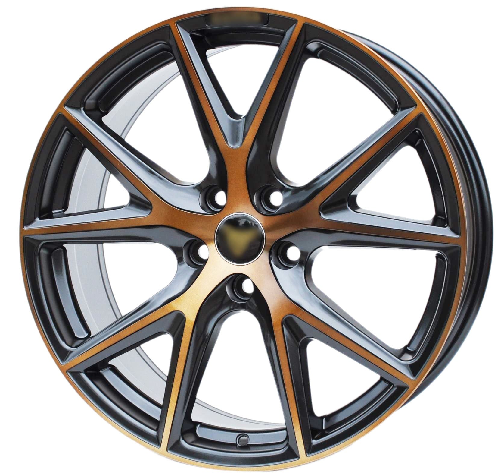 PDW 5792 Alufælge 19" 5x112 ET45 – Poleret/sort/miedziany półmat (sæt á 4)