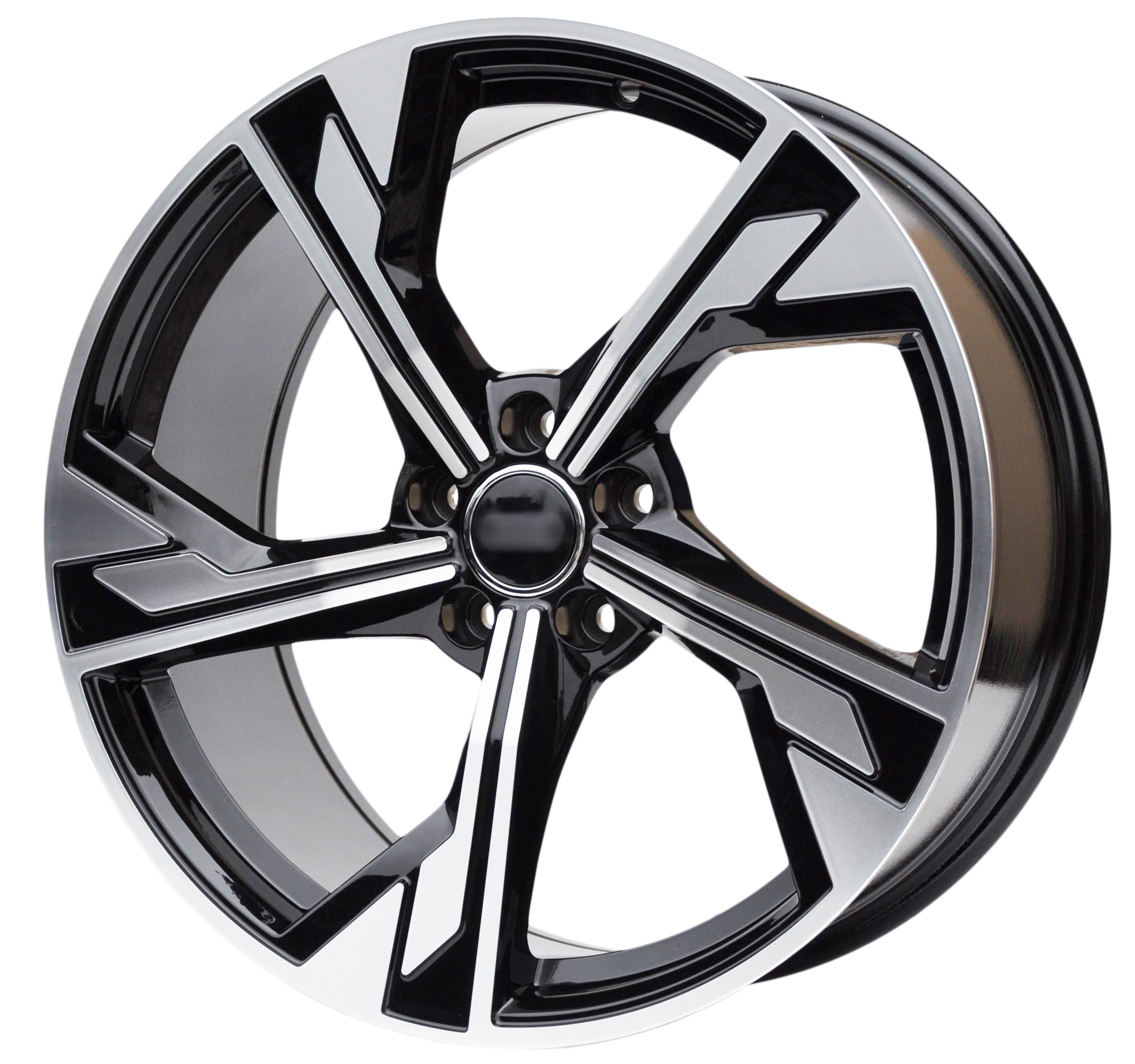 PDW 5419 Alufælge 19" 5x112 ET40 – Poleret/sort (sæt á 4)