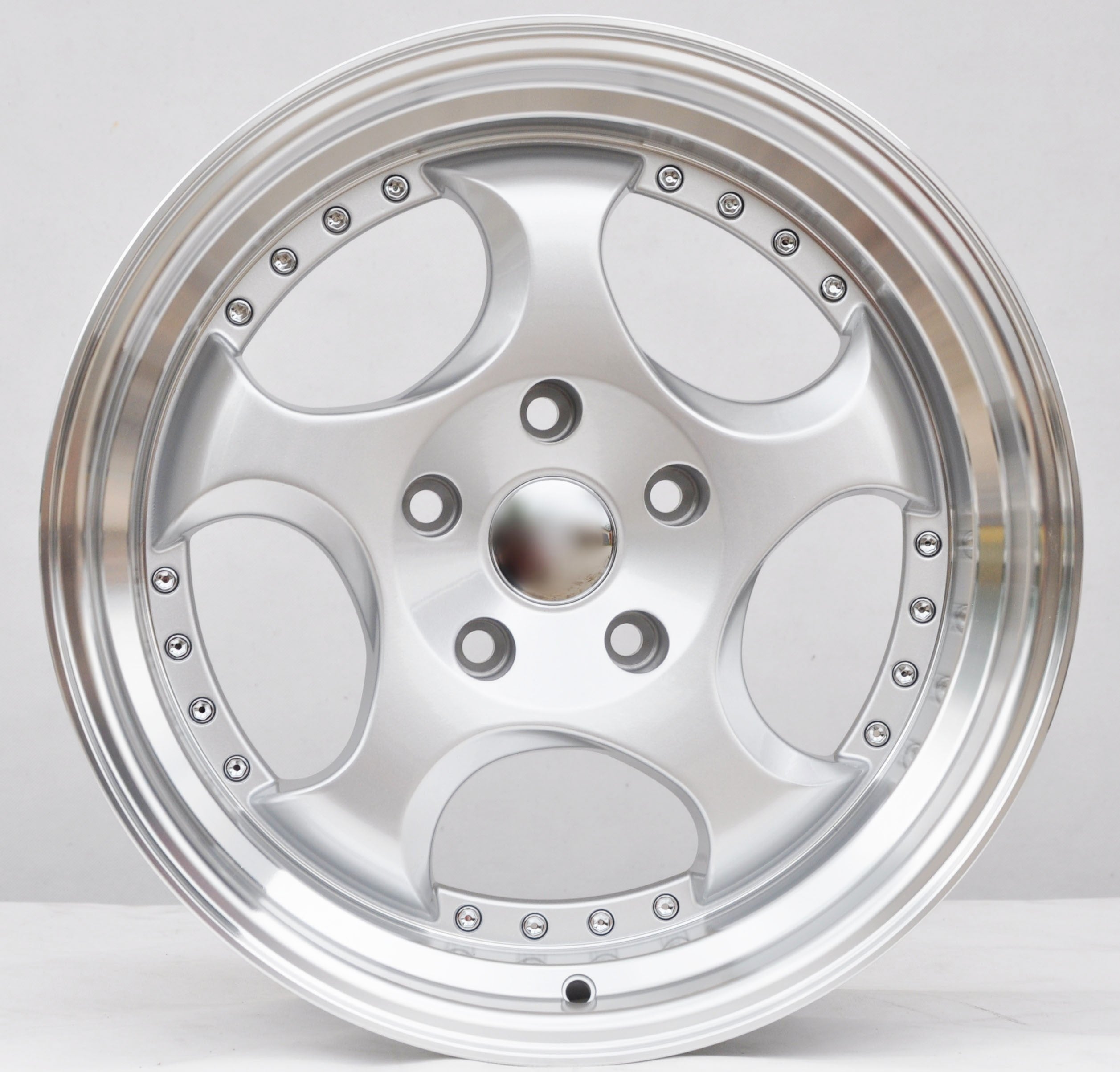 PDW 2384 Alufælge 17" 5x120 ET25 – Poleret/sølv (sæt á 4)