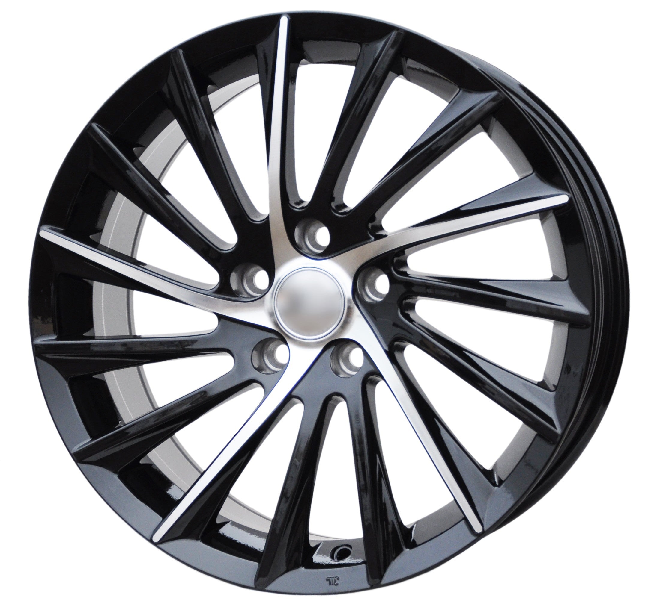 PDW 467 Alufælge 16" 5x110 ET31 – Poleret/sort (sæt á 4)