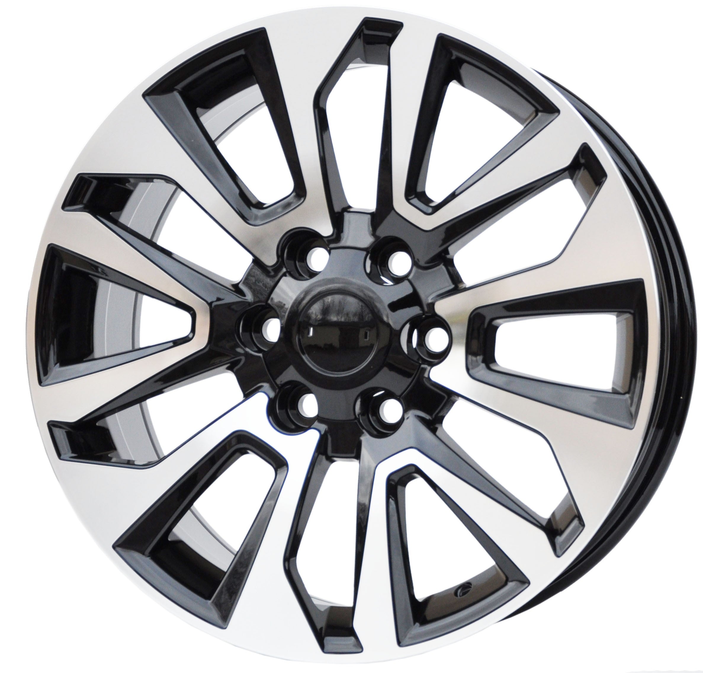 PDW 1743 Alufælge 18" 6x139.7 ET25 – Poleret/sort (sæt á 4)