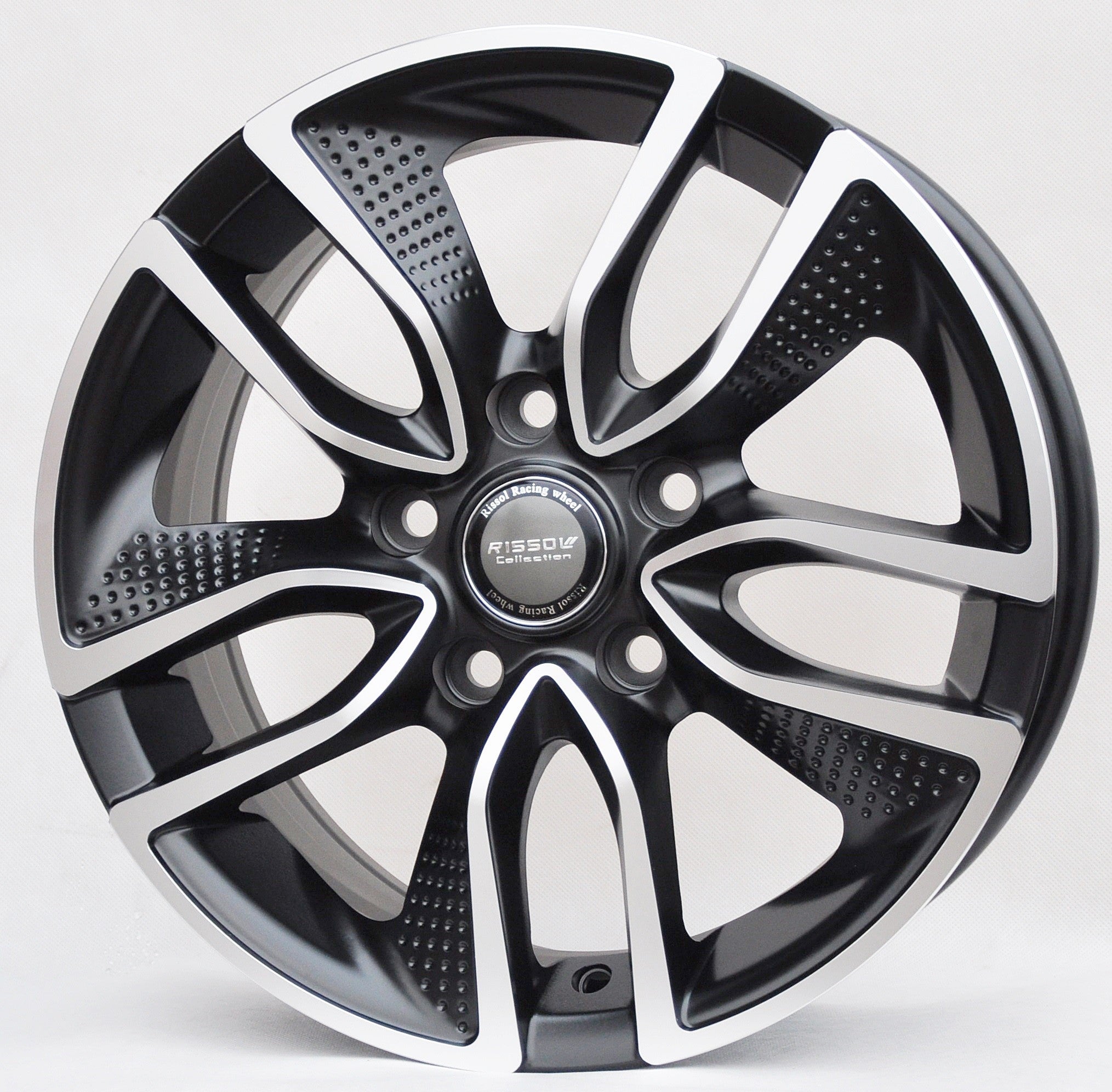 PDW 5087 Alufælge 16" 5x108 ET40 – Poleret/sort mat (sæt á 4)