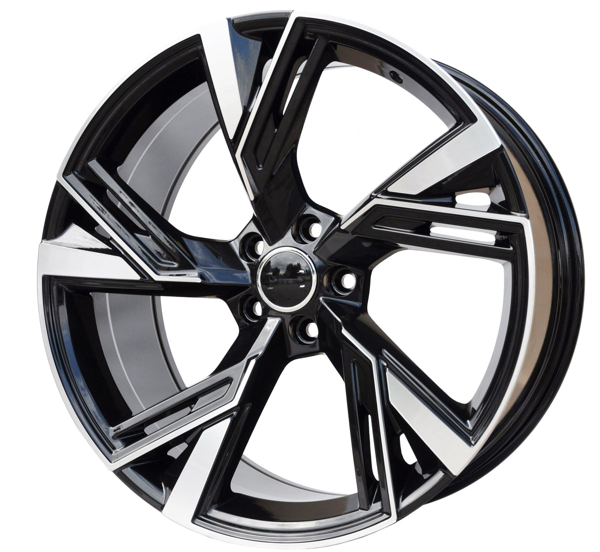 PDW 5632/1571 Alufælge 22" 9,5J 5x112 ET20 – Poleret/sort pulverlakeret (sæt á 4)