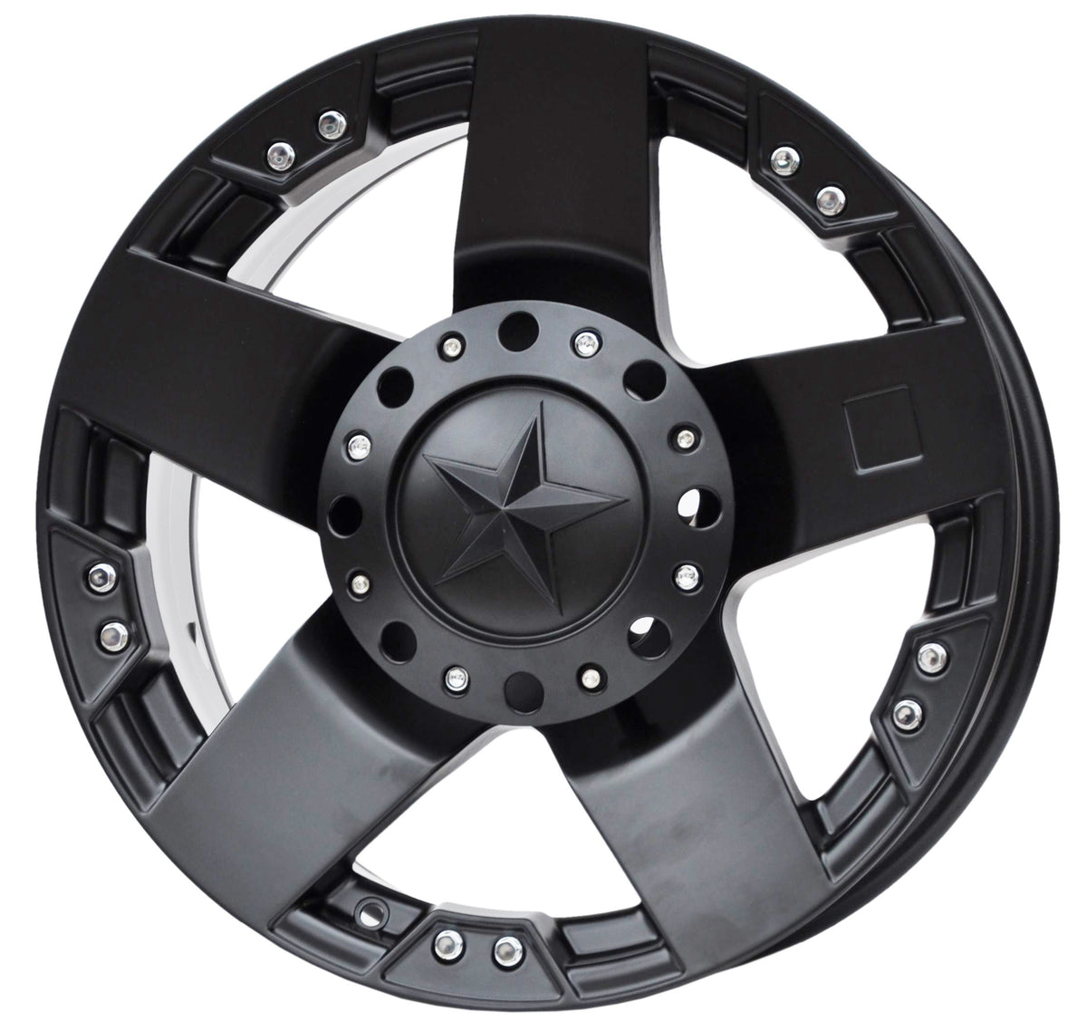 PDW 5187 Alufælge 16" 8,5J 6x139.7 ET-15 – Sort (sæt á 4)