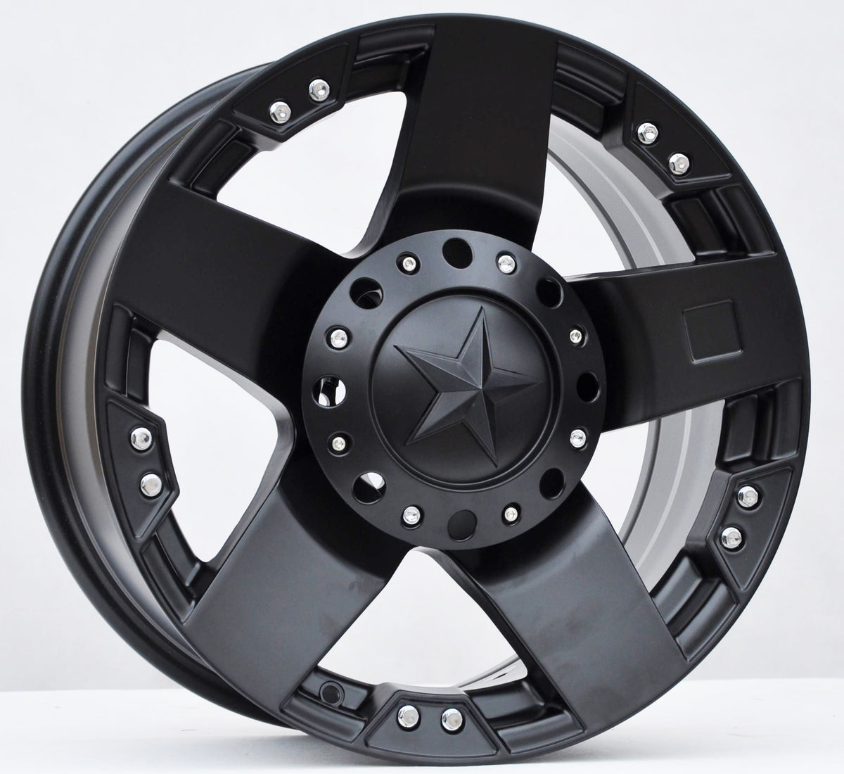 PDW 5187 Alufælge 16" 8,5J 6x139.7 ET-15 – Sort (sæt á 4)