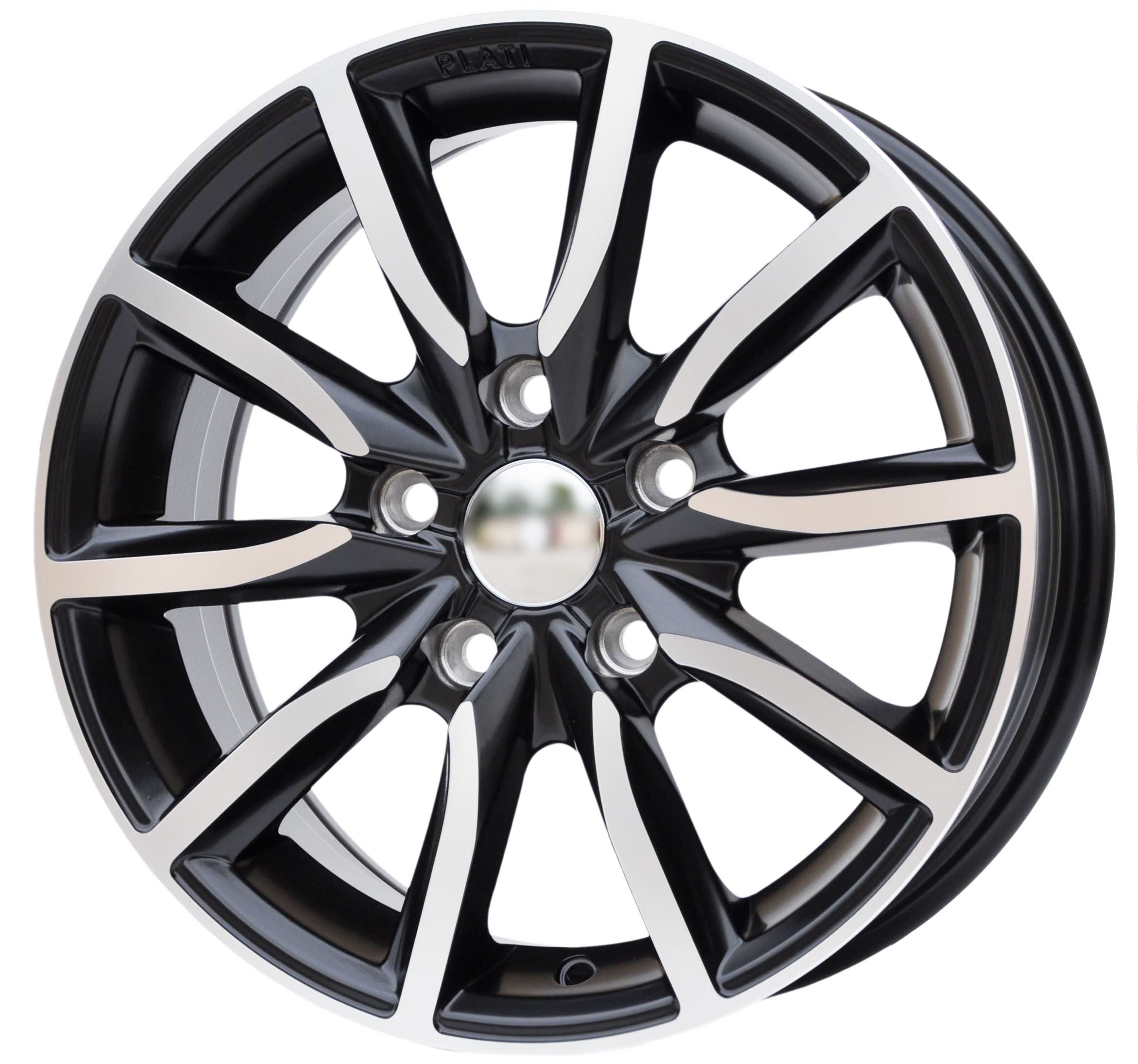 PDW 263 Alufælge 15" 5x114.3 ET40 – Poleret/sort półmat (sæt á 4)