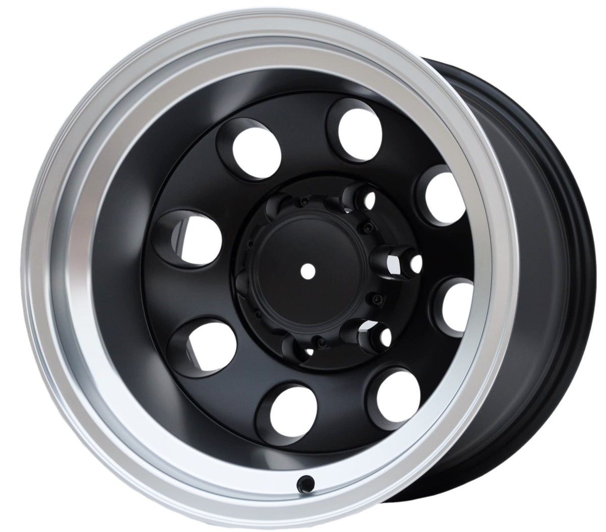PDW 997 Alufælge 15" 12J 6x139.7 ET-70 – Poleret/sort mat (sæt á 4)