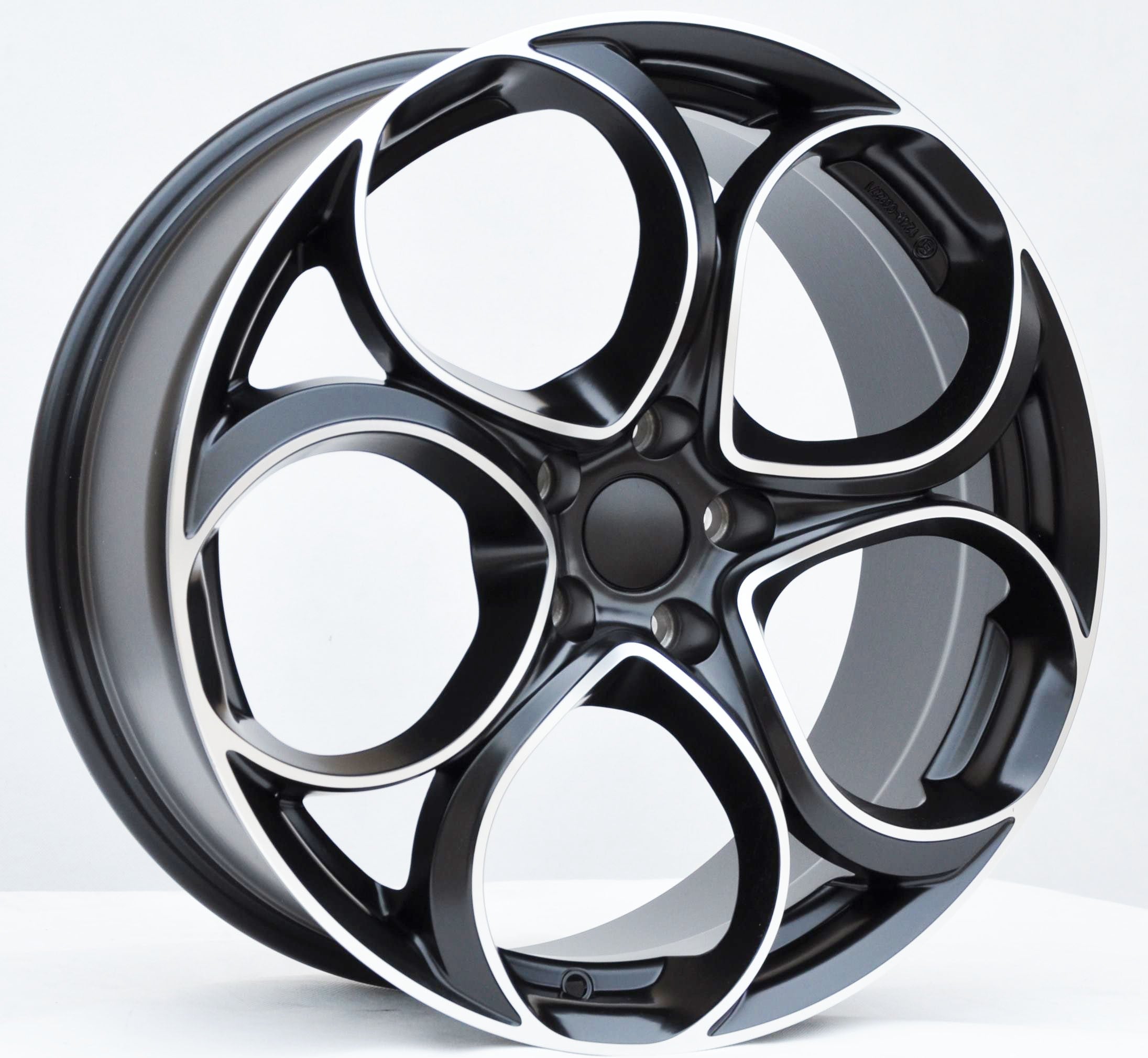 PDW 2387 Alufælge 20" 5x110 ET37 – Poleret/sort mat (sæt á 4)