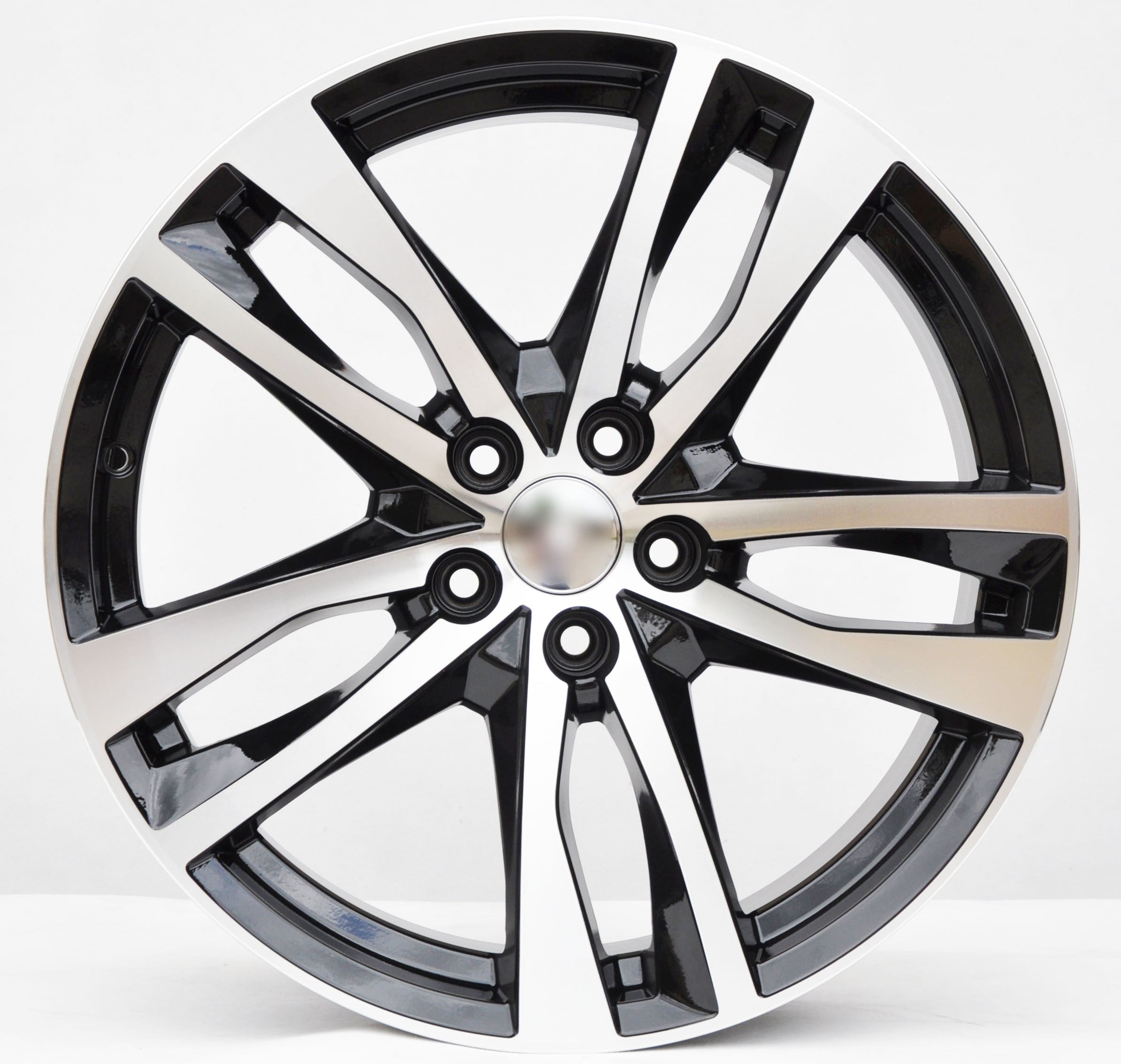 PDW 5011 Alufælge 19" 5x112 ET40 – Poleret/sort (sæt á 4)