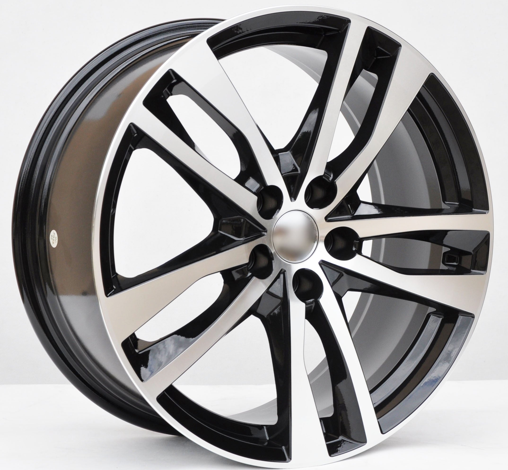 PDW 5011 Alufælge 19" 5x112 ET40 – Poleret/sort (sæt á 4)