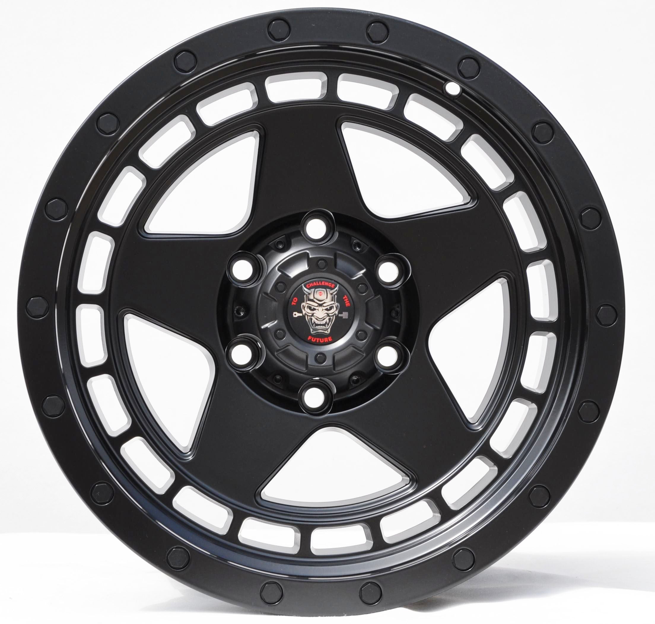 PDW JT095 Alufælge 17" 6x139.7 ET12 – Sort (sæt á 4)