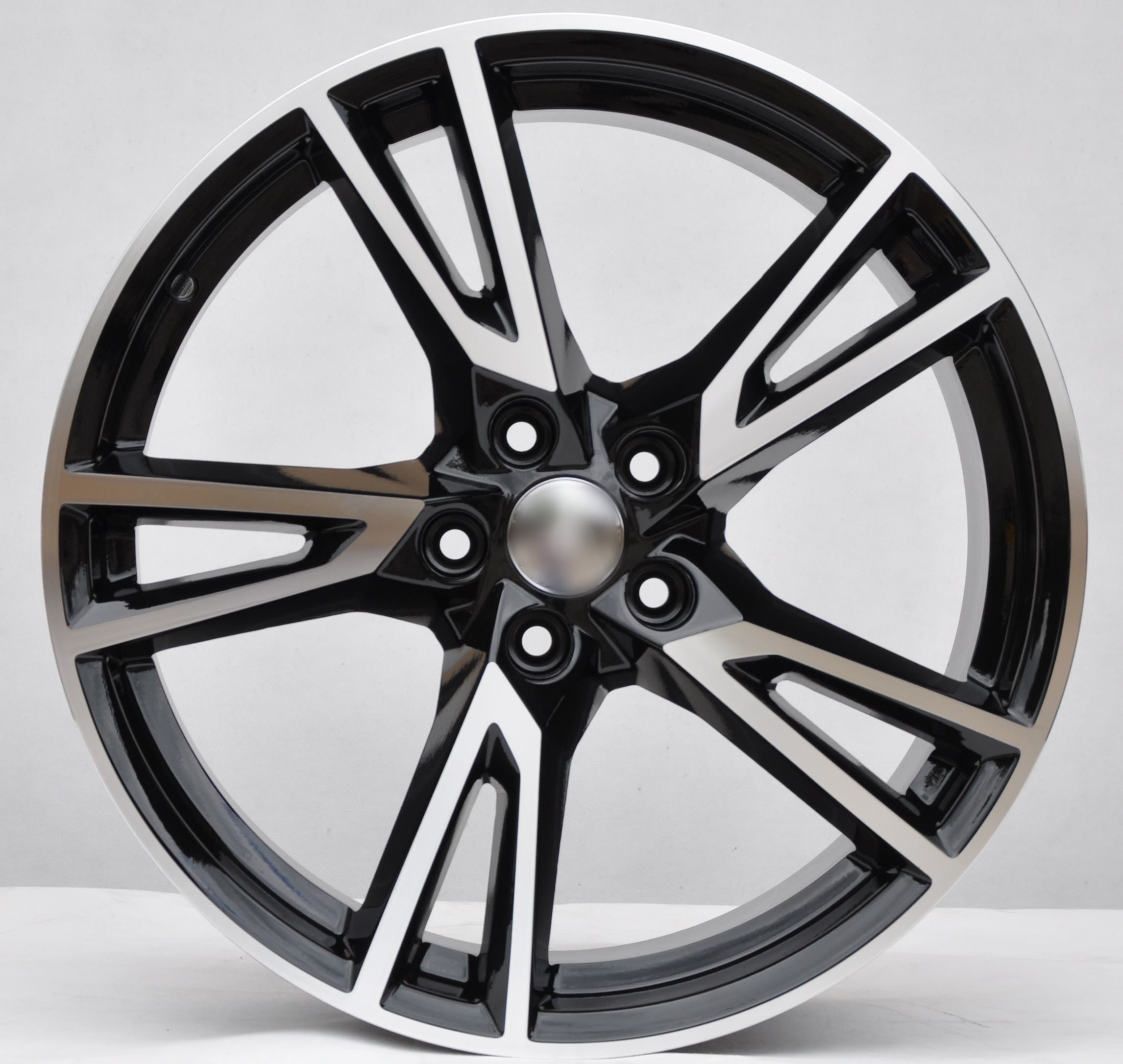 PDW a043 Alufælge 19" 5x112 ET39 – Poleret/sort (sæt á 4)