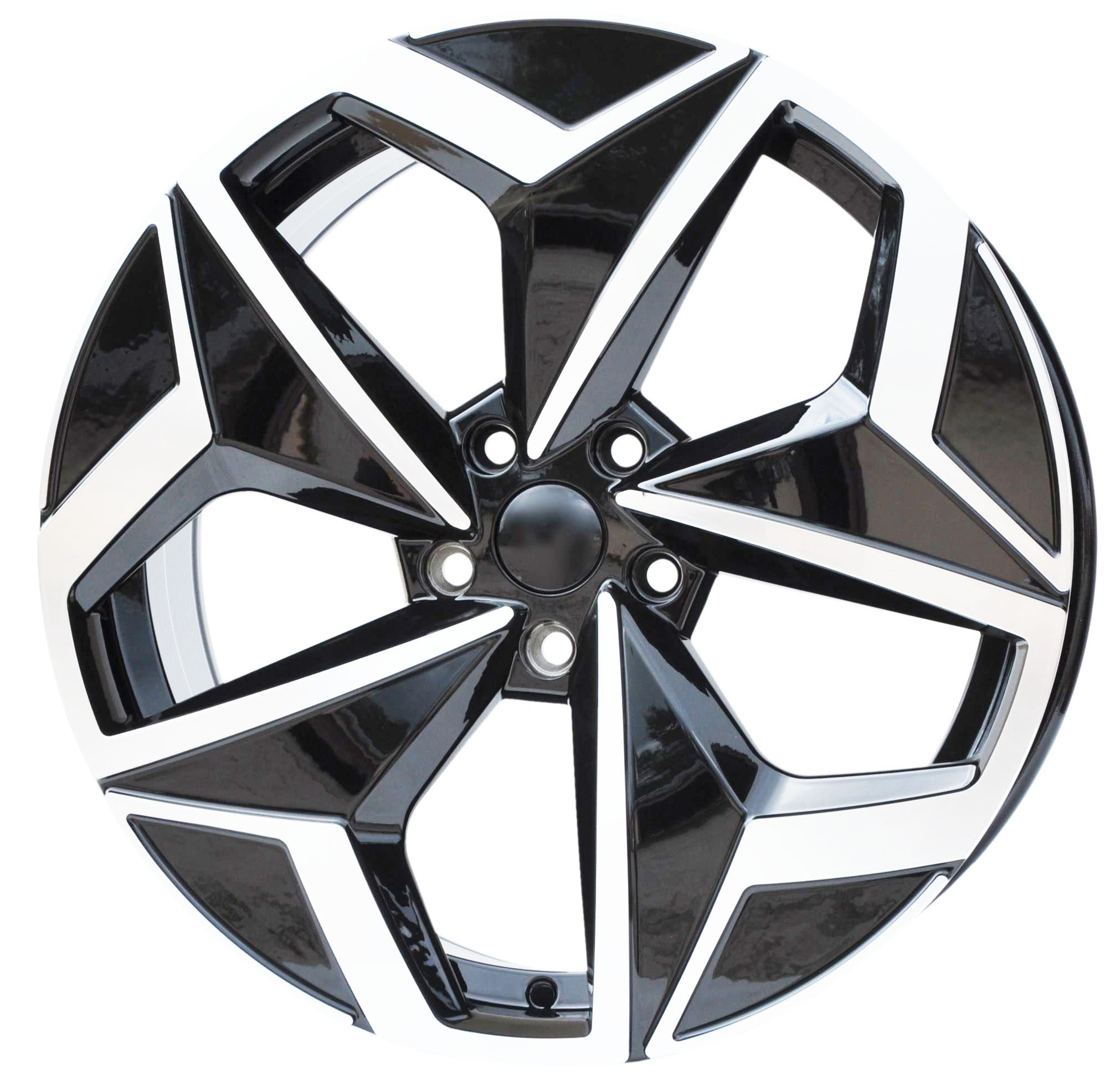 PDW 5649 Alufælge 19" 5x112 ET50 – Poleret/sort (sæt á 4)