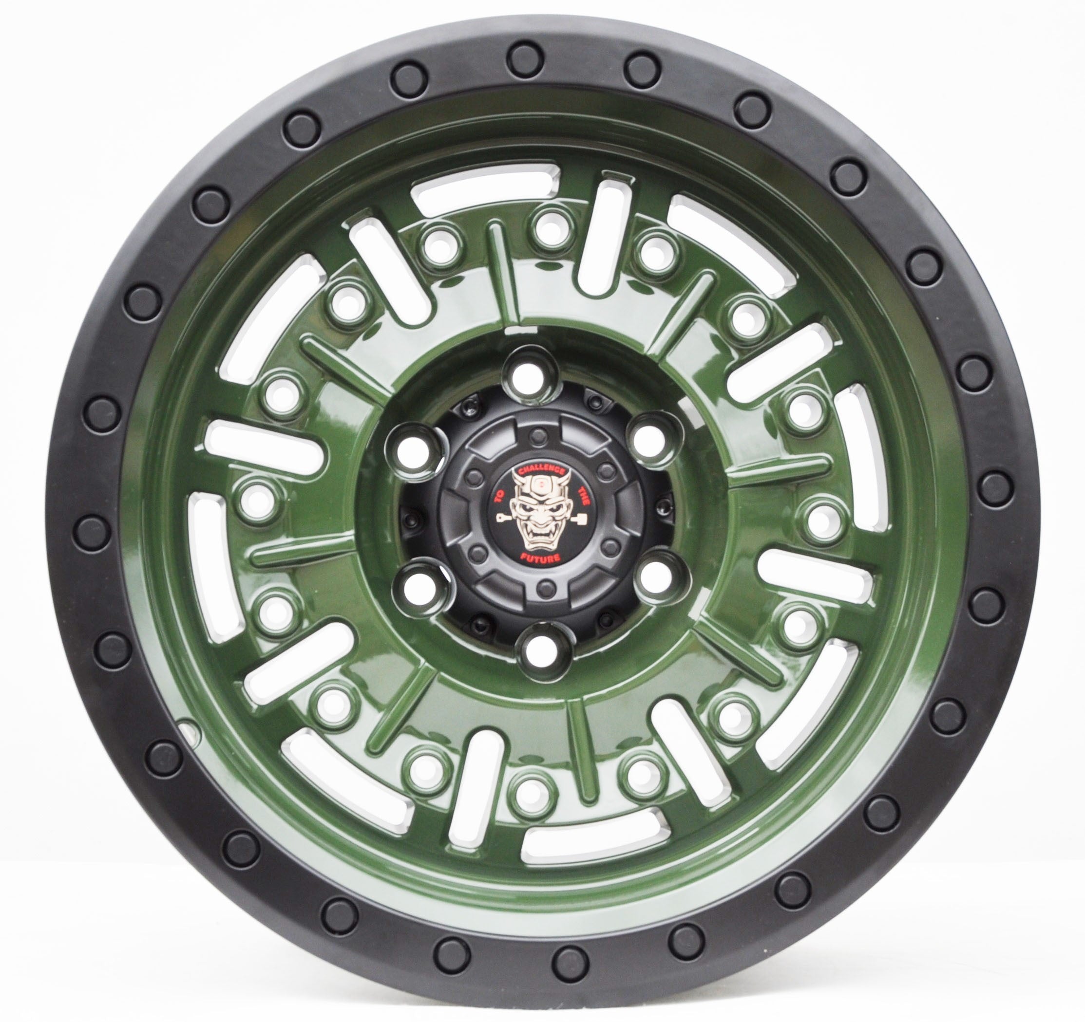 Toro Corsa JT250 Alufælge 17" 6x139.7 ET0 – Sort/khaki (sæt á 4)