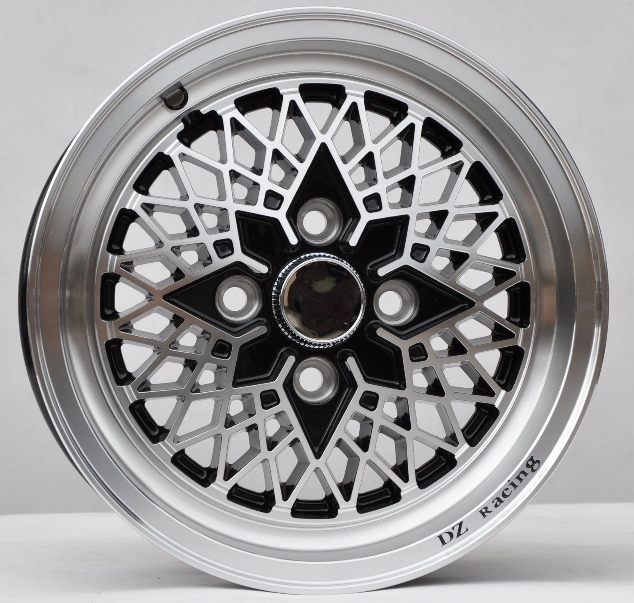 PDW 1352 Alufælge 13" 4x100 ET30 – Poleret/sort (sæt á 4)