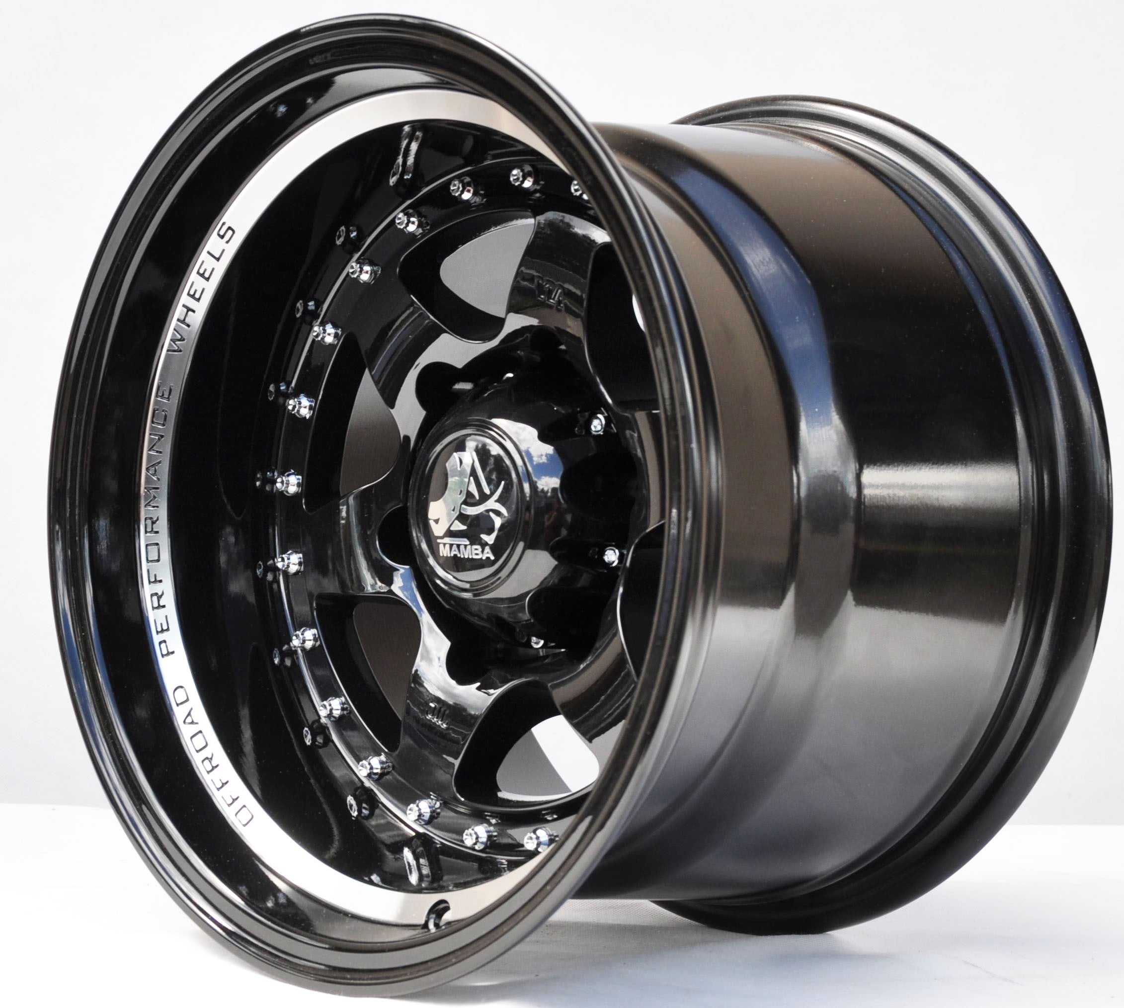 PDW 2156 Alufælge 15" 6x139.7 ET-44 – Sort (sæt á 4)