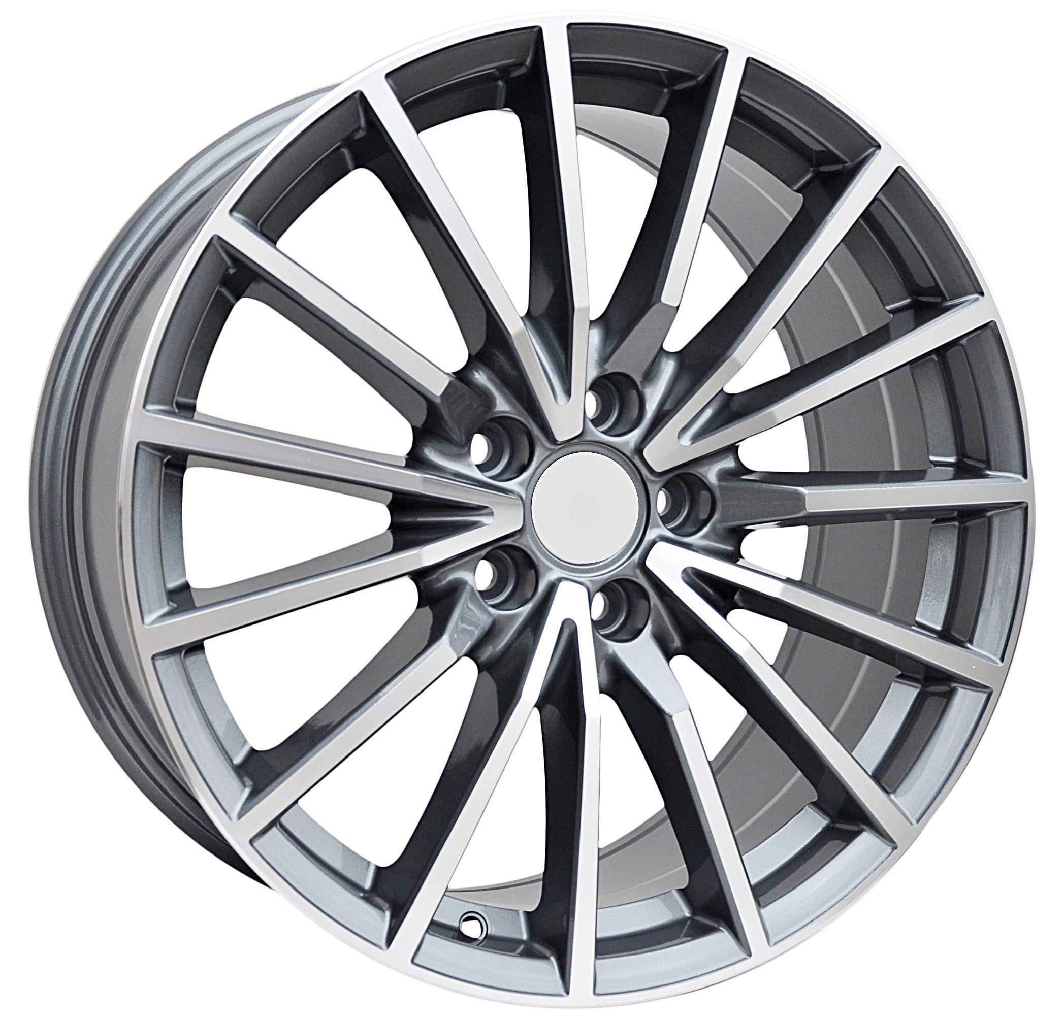 PDW 5246 Alufælge 18" 5x112 ET31 – Poleret/grafit (sæt á 4)