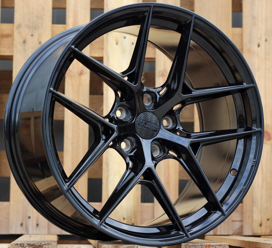 Haxer HX044 Alufælge 17" 5x120 ET35 – Black perl (sæt á 4)
