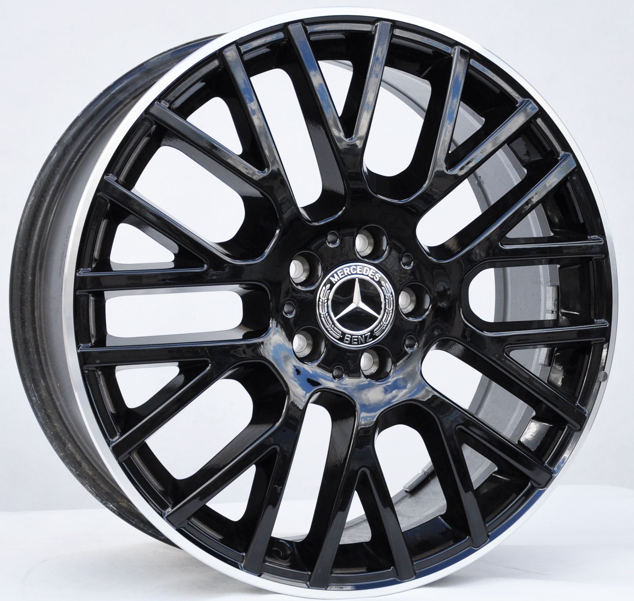 Mercedes-Benz (oryginalne OEM) a1674012100 Alufælge 19" 5x112 ET61 – Poleret/sort (sæt á 4)