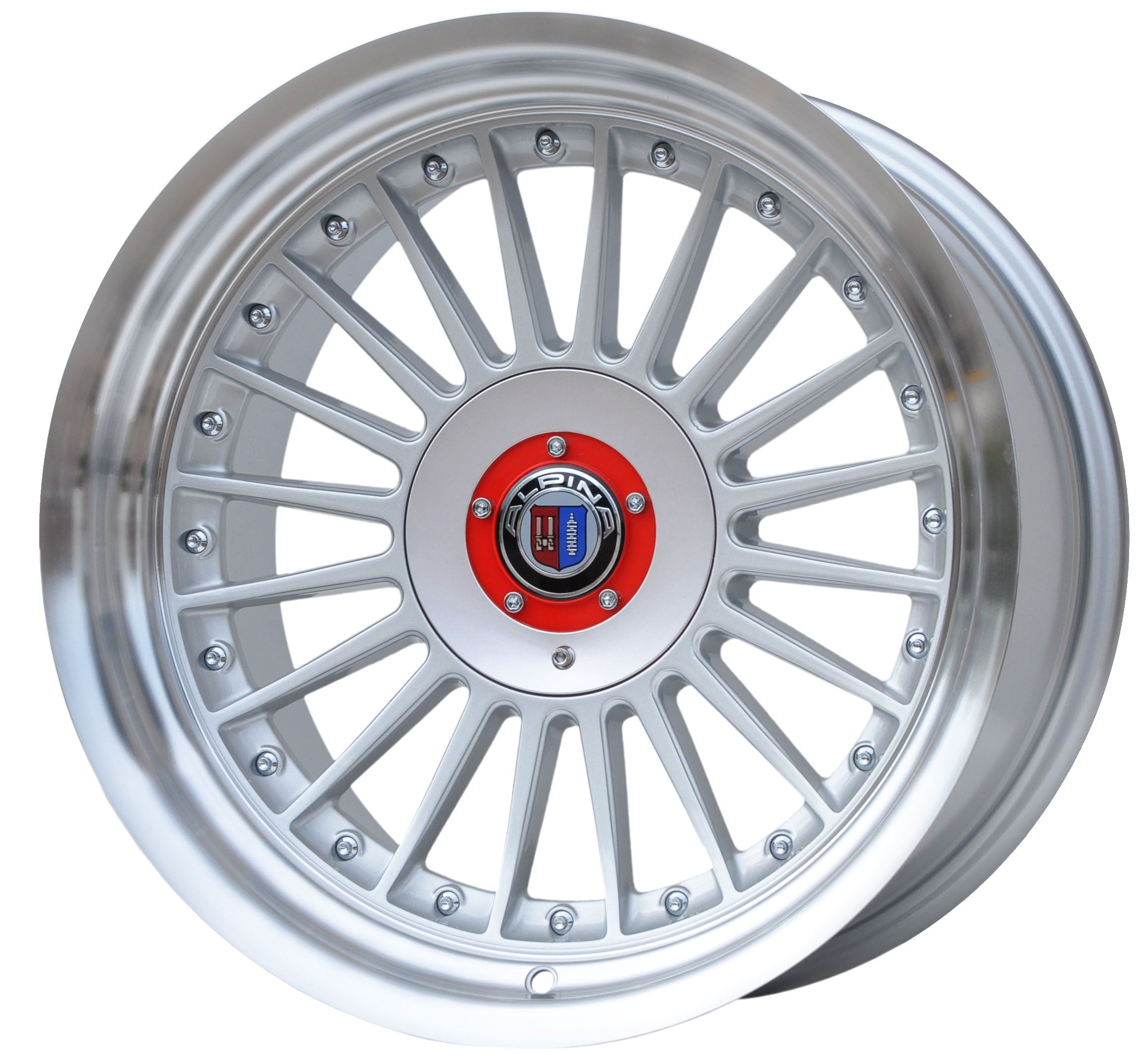PDW 7307 Alufælge 17" 5x120 ET20 – Poleret/sølv (sæt á 4)