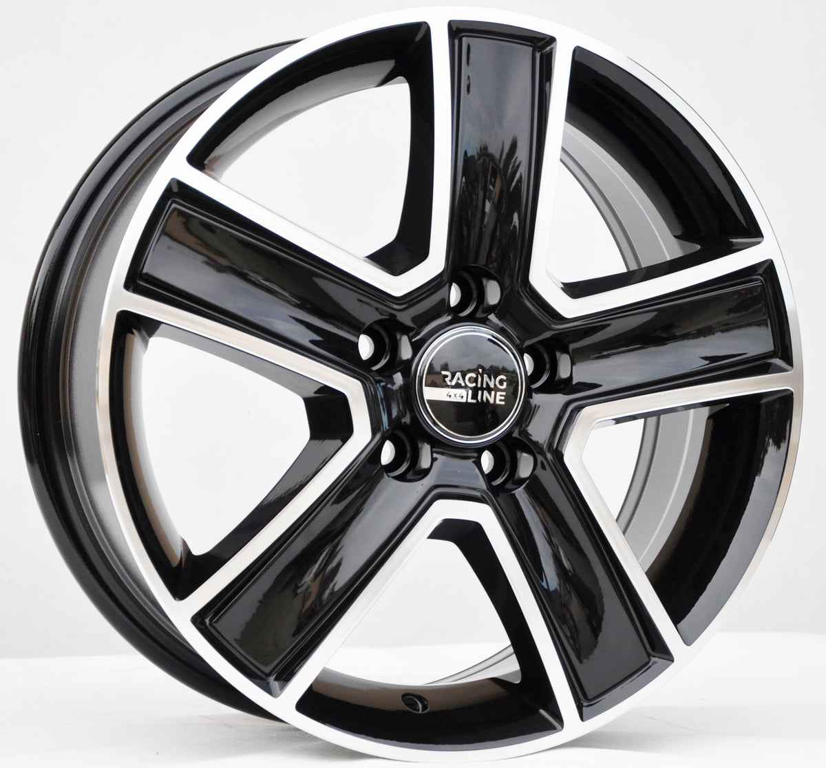 PDW 473 Alufælge 16" 6,5J 5x118 ET45 – Poleret/sort pulverlakeret (sæt á 4)