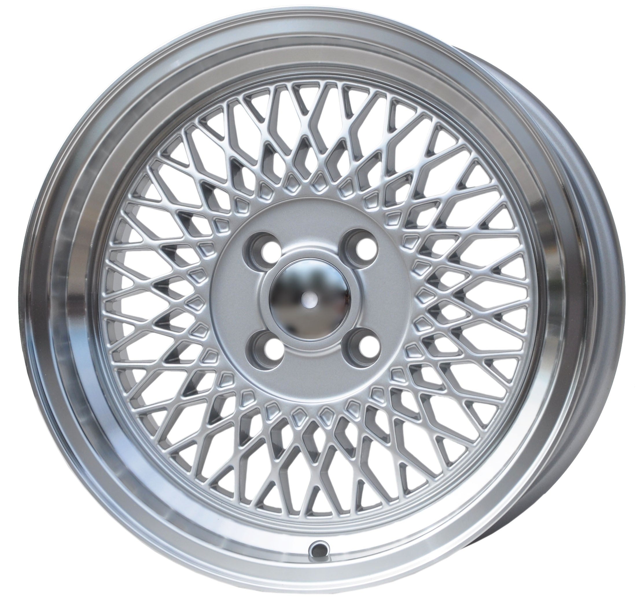 PDW 483 Alufælge 15" 4x100 ET25 – Poleret/sølv (sæt á 4)