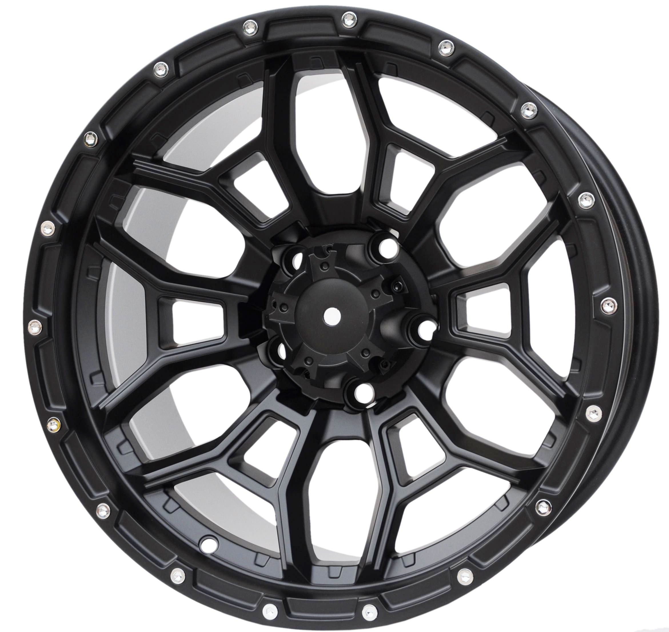 PDW 1915 Alufælge 17" 5x127 ET-6 – Sort (sæt á 4)