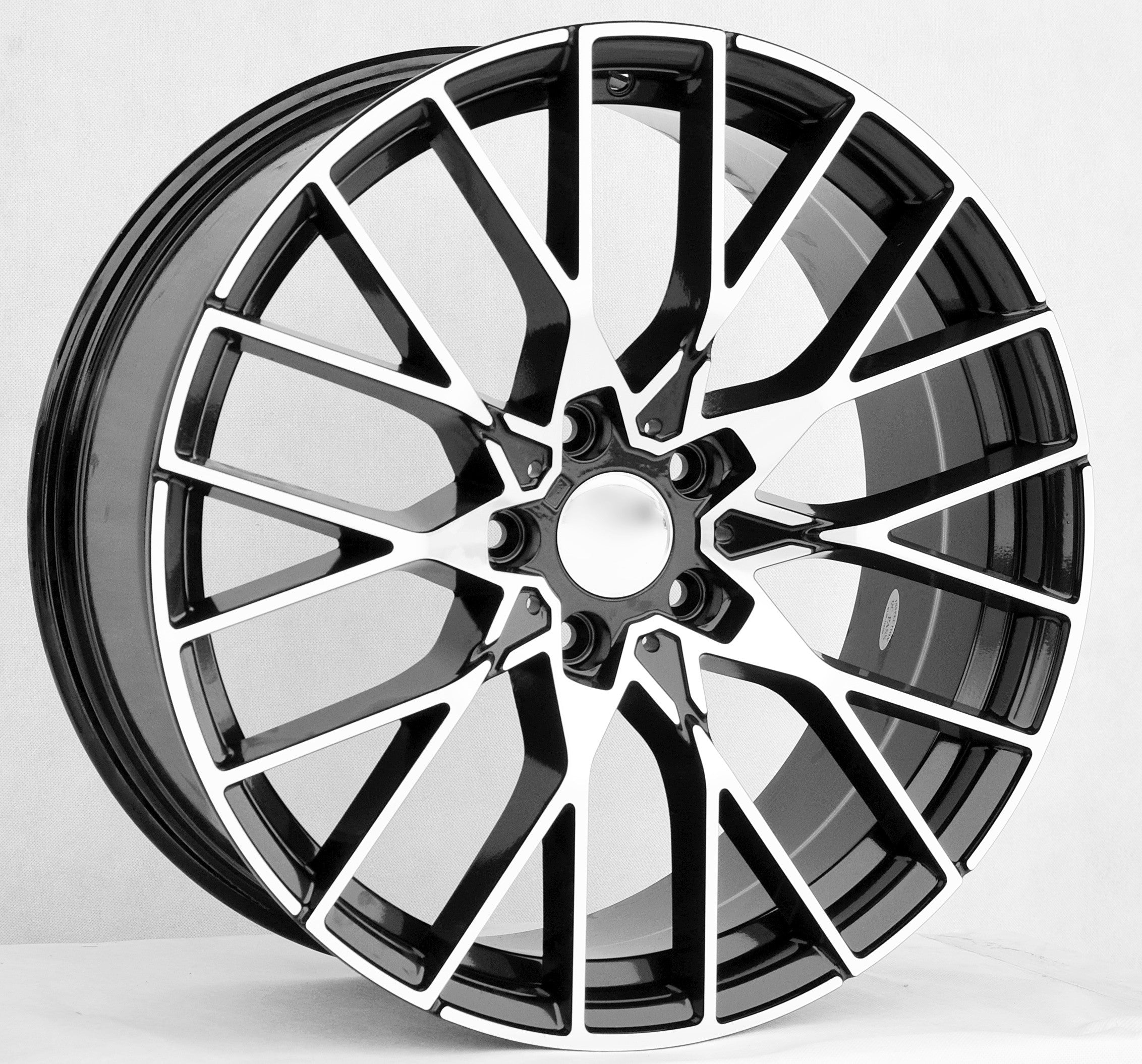 PDW 5479 Alufælge 19" 5x120 ET38 – Poleret/sort (sæt á 4)