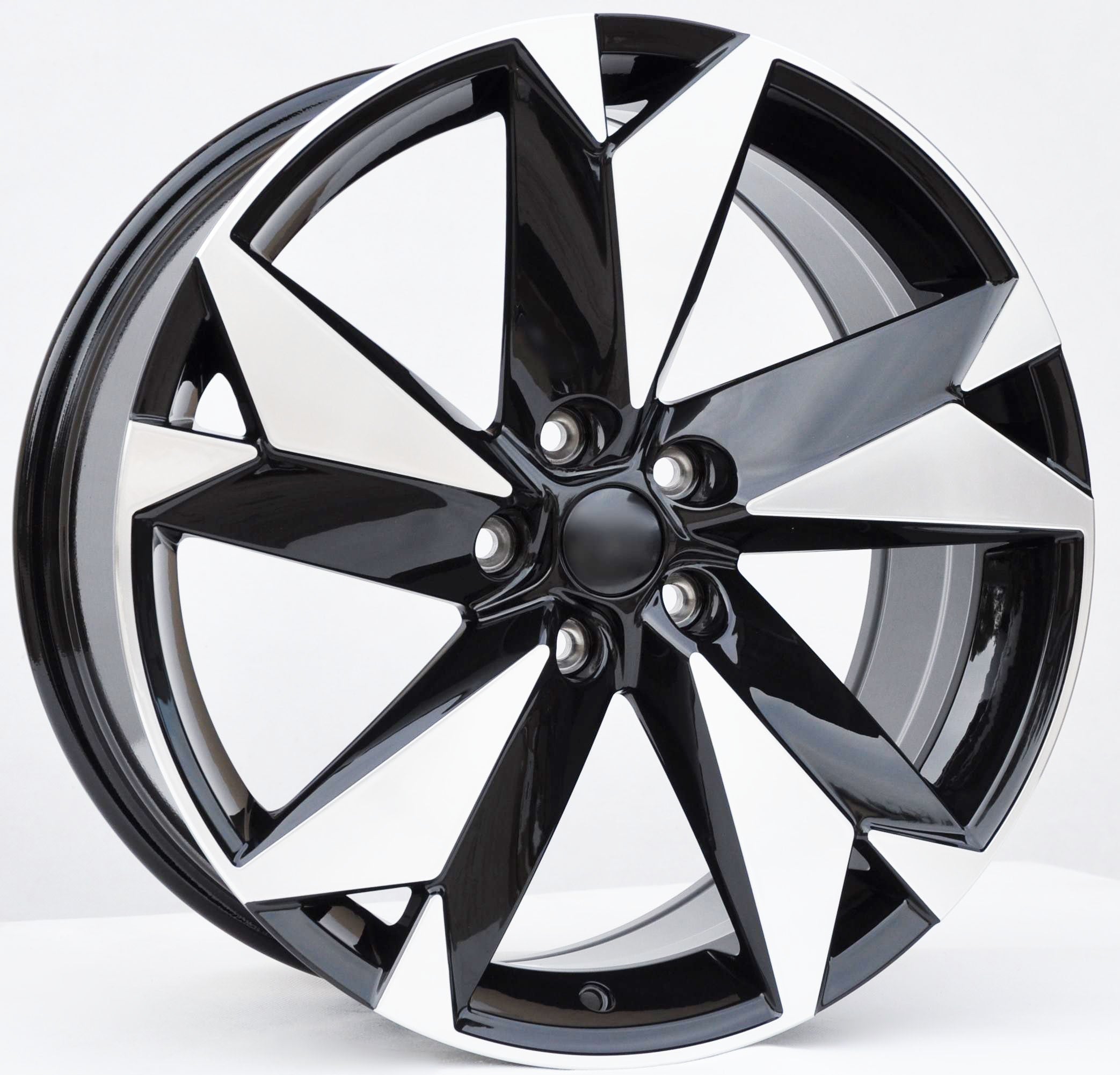 PDW 5625 Alufælge 19" 5x112 ET41 – Poleret/sort (sæt á 4)