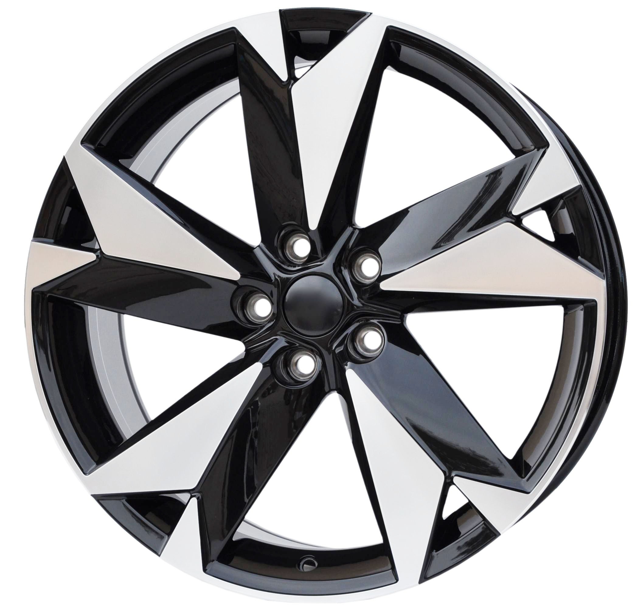 PDW 5625 Alufælge 20" 5x112 ET41 – Poleret/sort (sæt á 4)