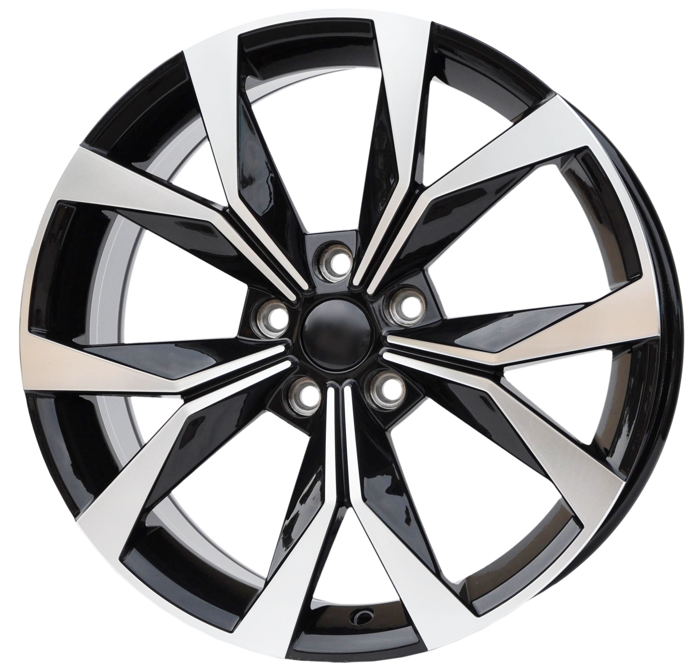 PDW 5627 Alufælge 18" 5x112 ET45 – Poleret/sort (sæt á 4)