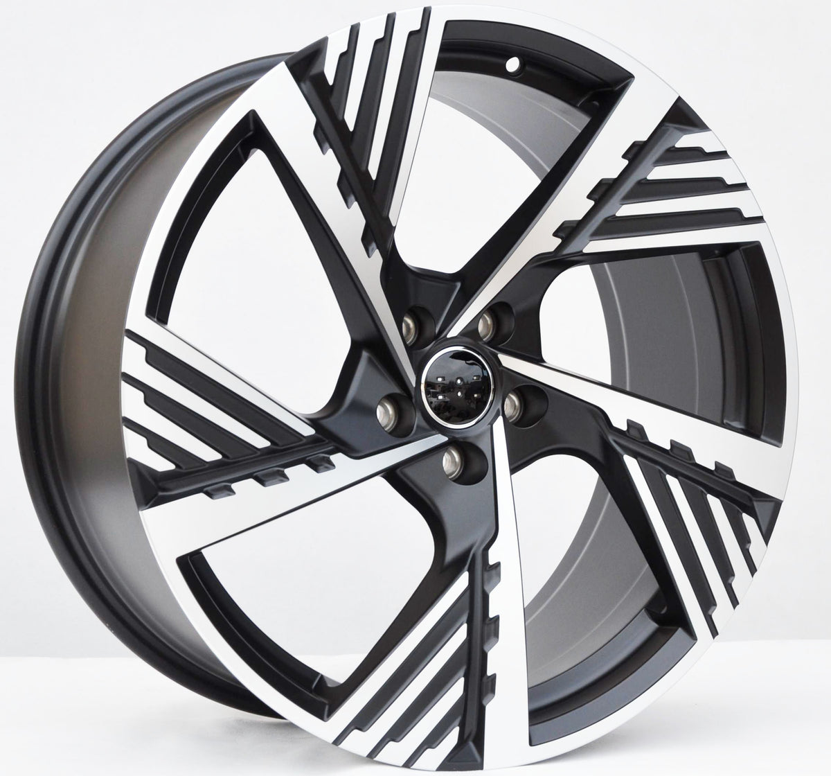 PDW 5639 Alufælge 19" 8J 5x112 ET34 – Poleret/sort halvmat (sæt á 4)
