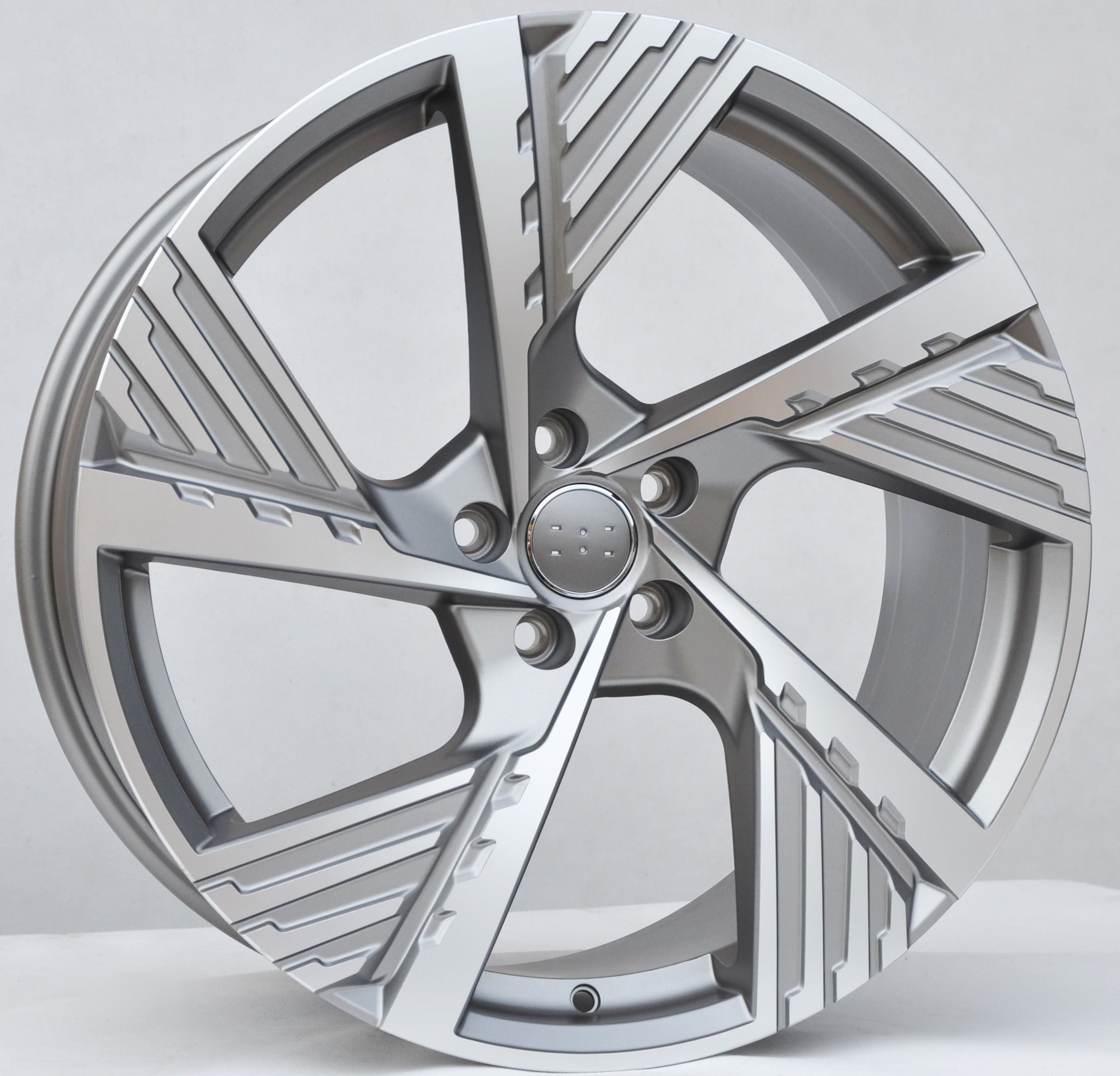 PDW 5639 Alufælge 19" 5x112 ET45 – Poleret/grafit półmat (sæt á 4)