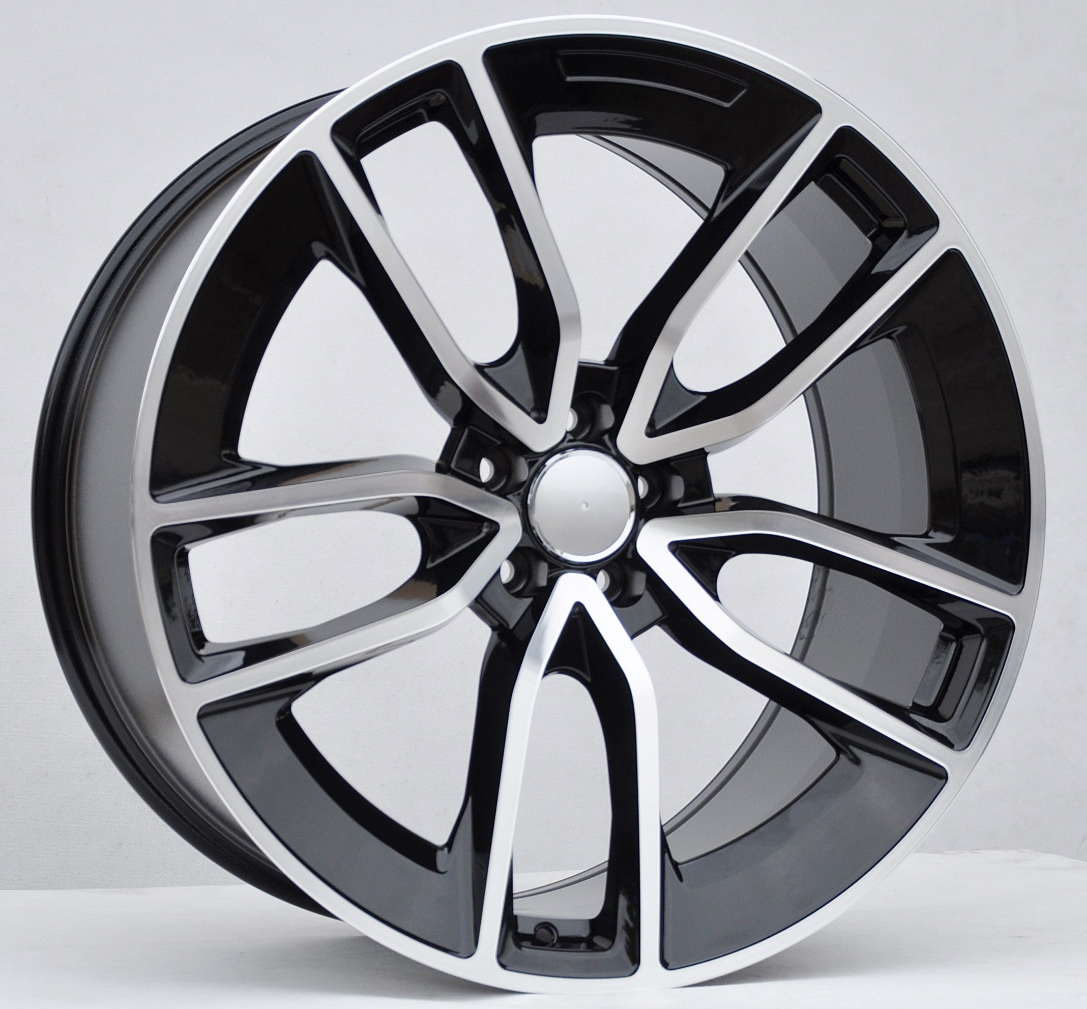 PDW 5949 Alufælge 22" 5x112 ET56 – Poleret/sort (sæt á 4)