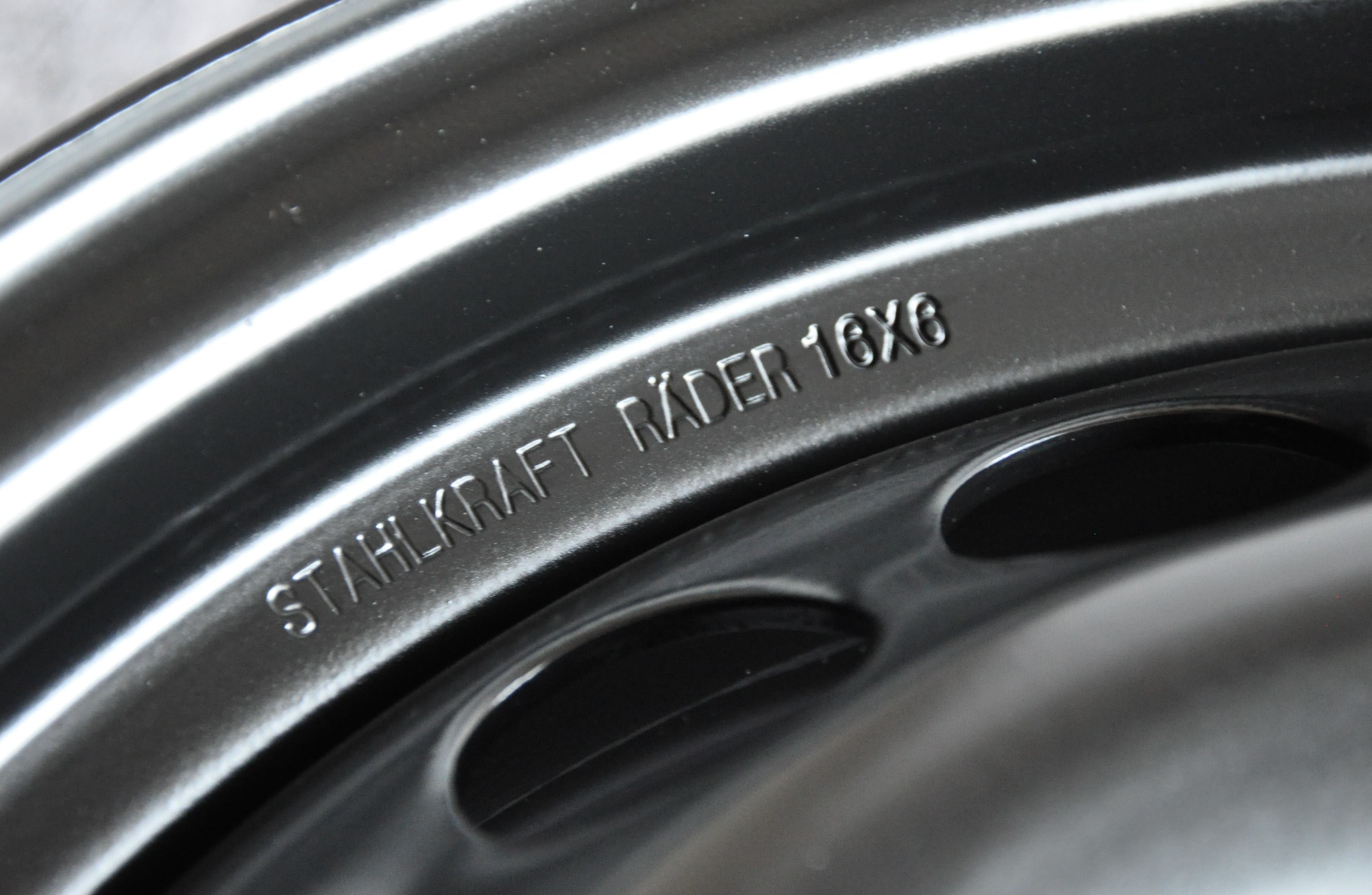 Stahlkraft Rader a16 Stålfælge 16" 4x108 ET23 – Sort (sæt á 4)