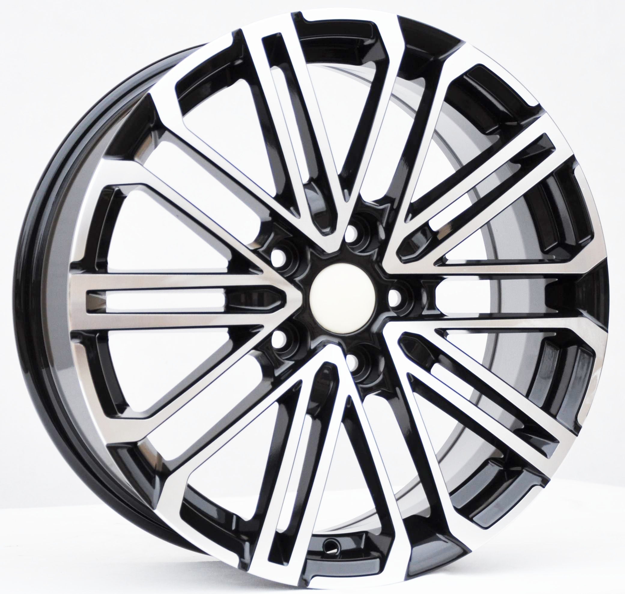 PDW 1994 Alufælge 17" 5x114.3 ET45 – Poleret/sort (sæt á 4)