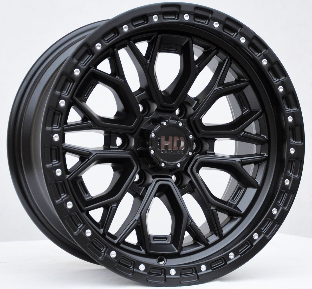 PDW 1972 Alufælge 17" 6x139.7 ET0 – Sort (sæt á 4)