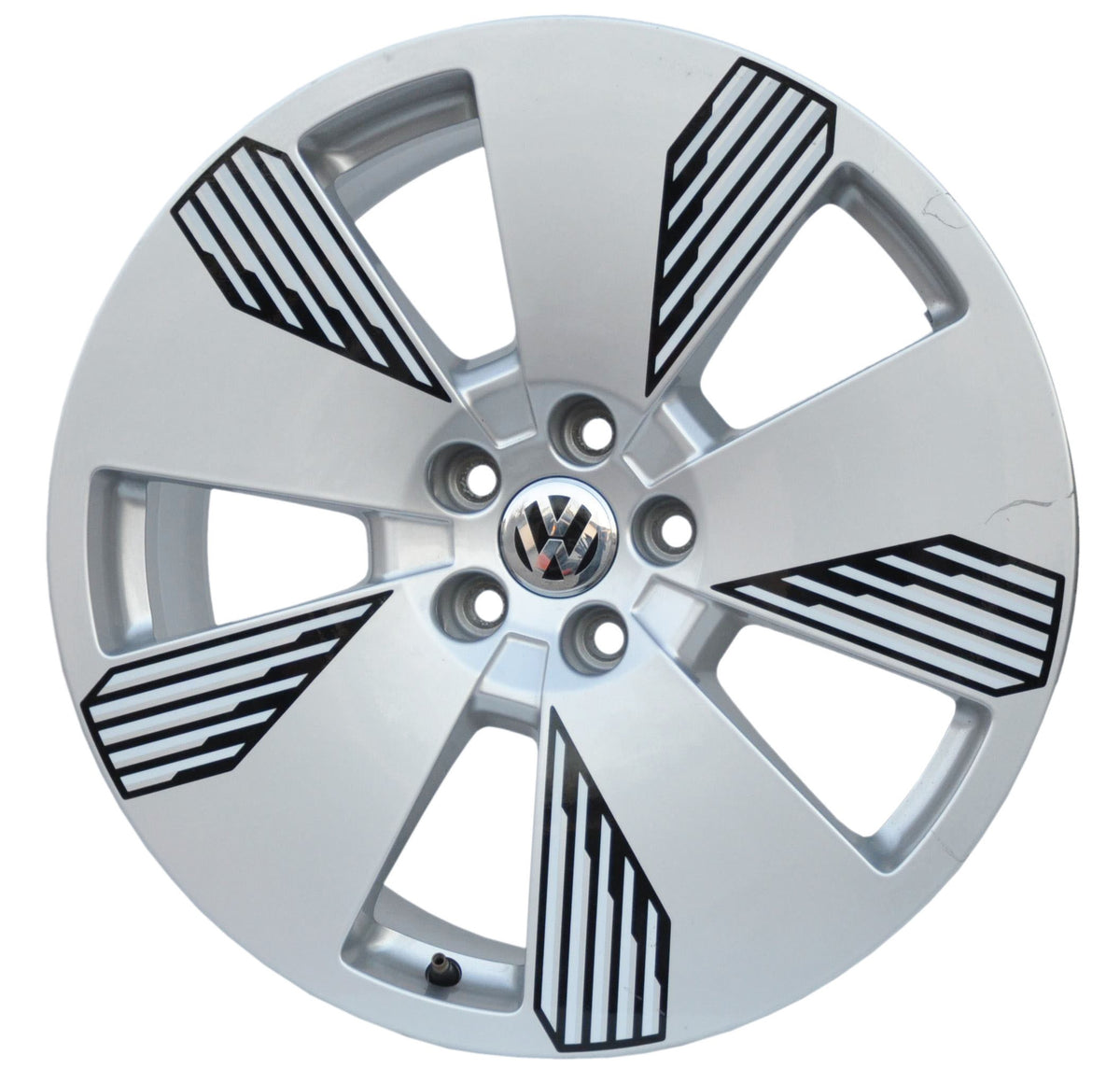 Audi (originale OEM) 4KE601025LUSZKODZONE Alufælge 19" 8J 5x112 ET34 – Sølv (sæt á 4)